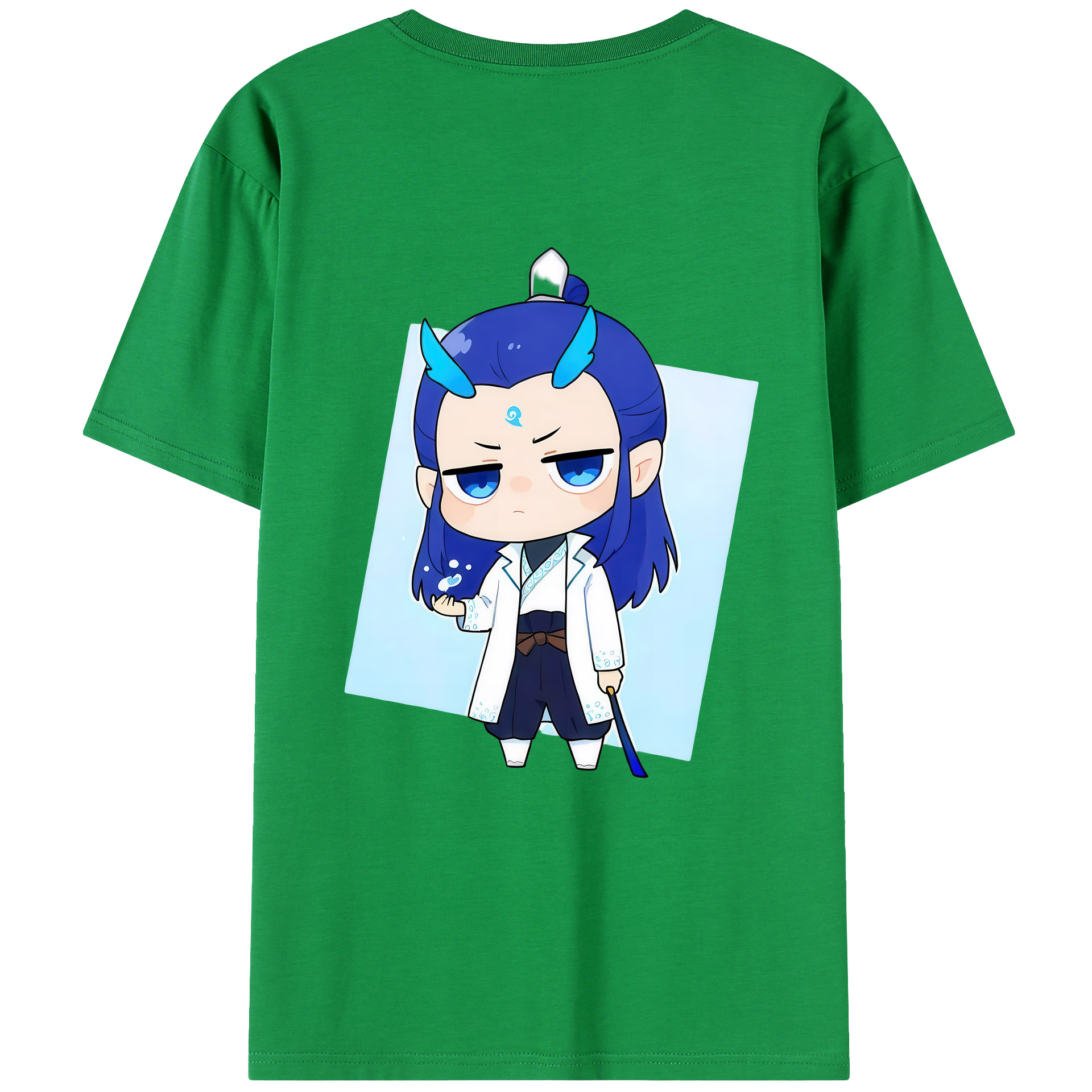 （画像用） Ne Zha 2 ナタ 魔童の大暴れ レディース半袖Tシャツ(バックプリント)