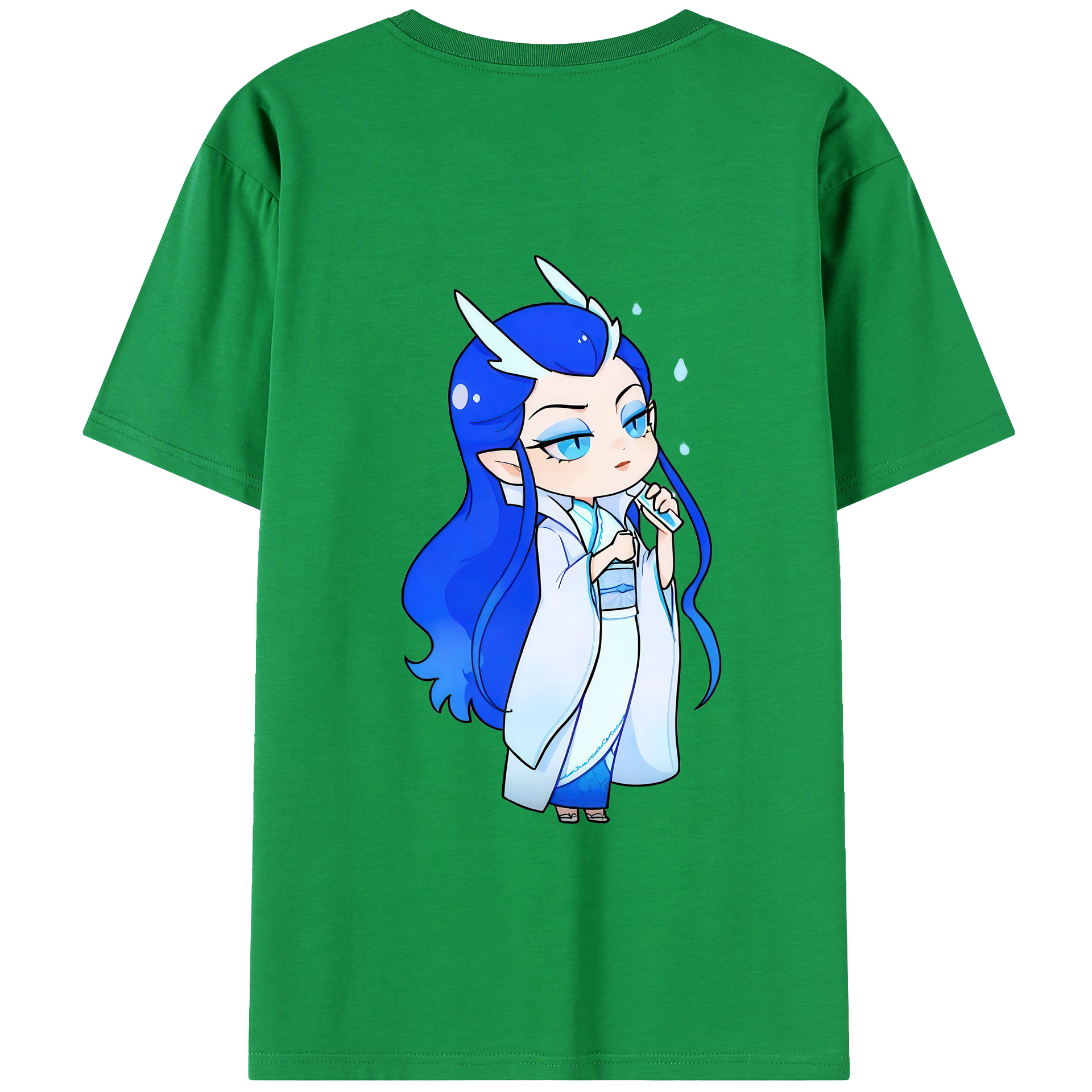 （画像用） Ne Zha 2 ナタ 魔童の大暴れ レディース半袖Tシャツ(バックプリント)