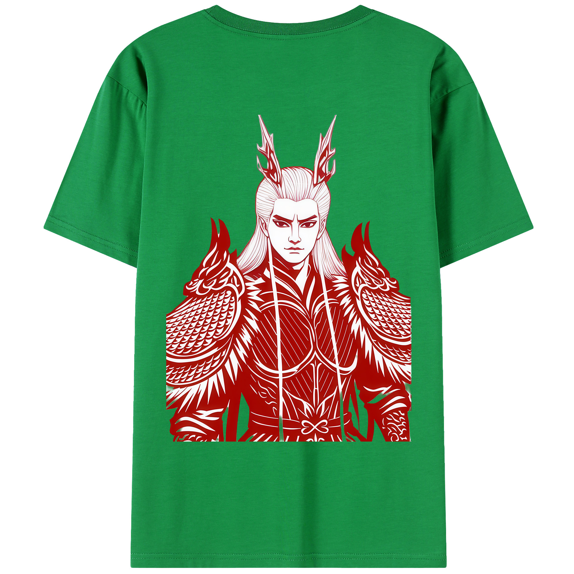 （画像用） Ne Zha 2 ナタ 魔童の大暴れ レディース半袖Tシャツ(バックプリント)