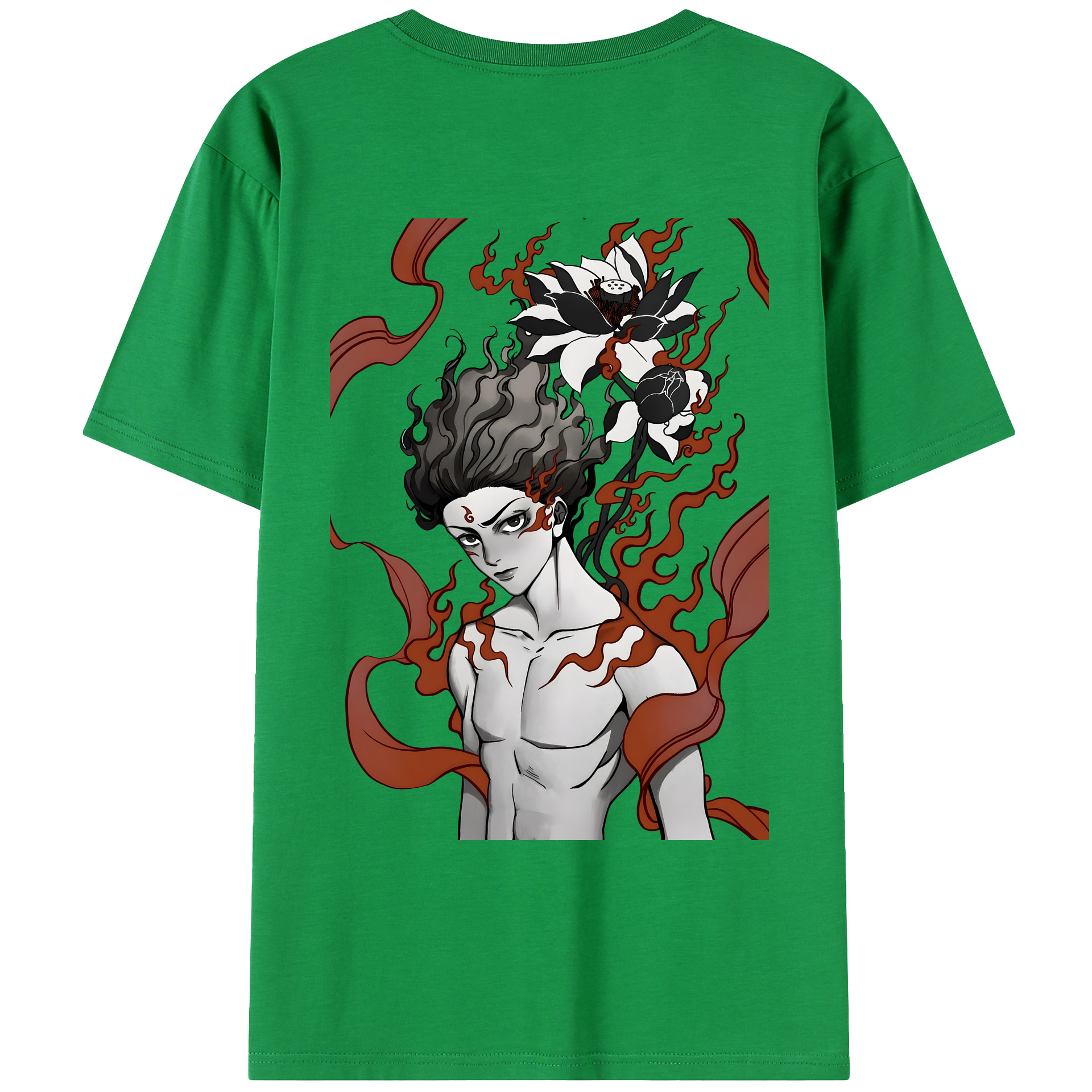 （画像用） Ne Zha 2 ナタ 魔童の大暴れ レディース半袖Tシャツ(バックプリント)