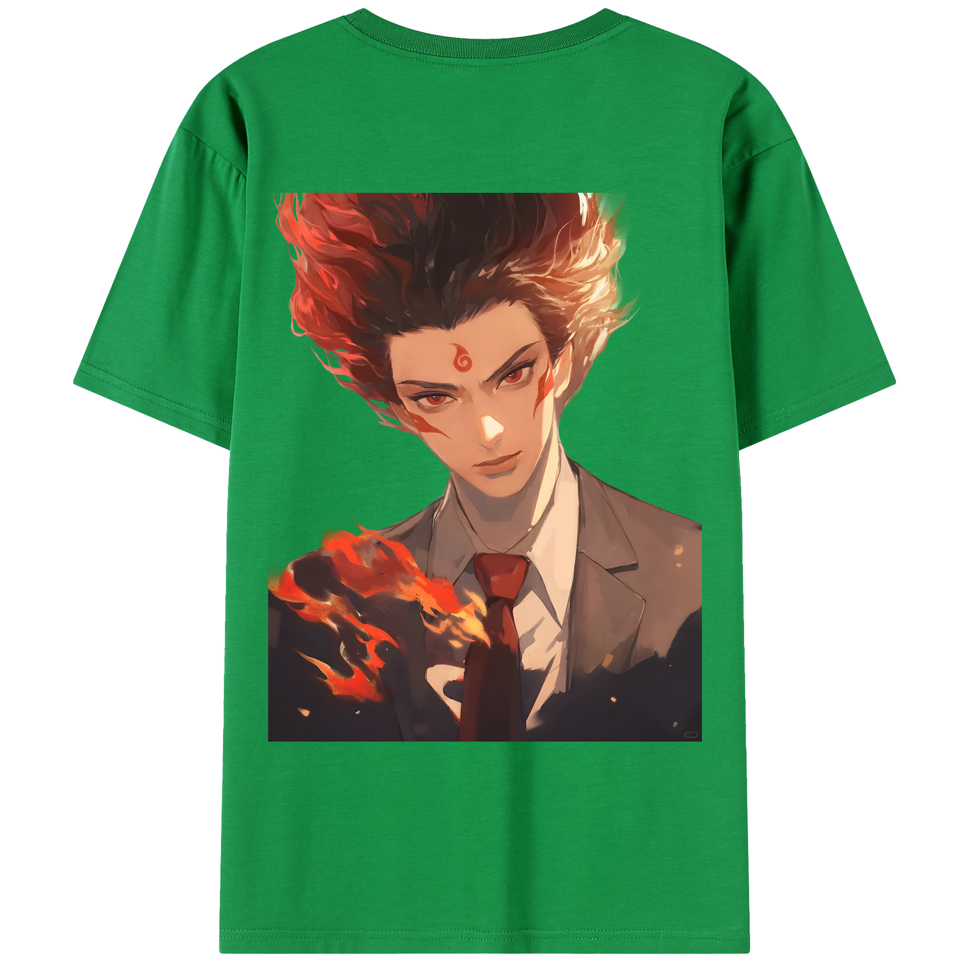 （画像用） Ne Zha 2 ナタ 魔童の大暴れ レディース半袖Tシャツ(バックプリント)