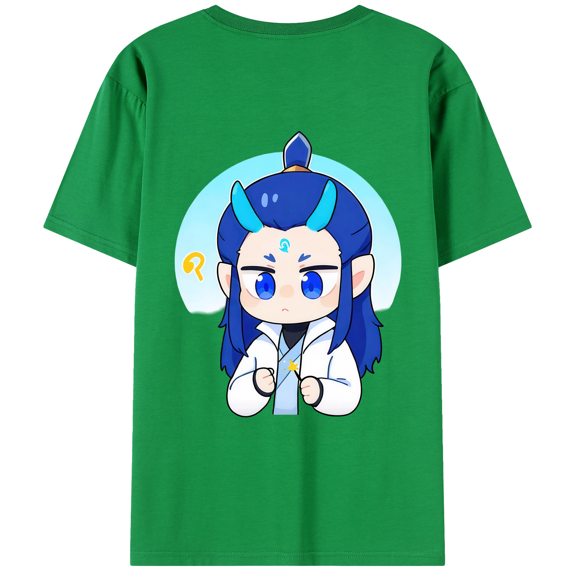 （画像用） Ne Zha 2 ナタ 魔童の大暴れ レディース半袖Tシャツ(バックプリント)