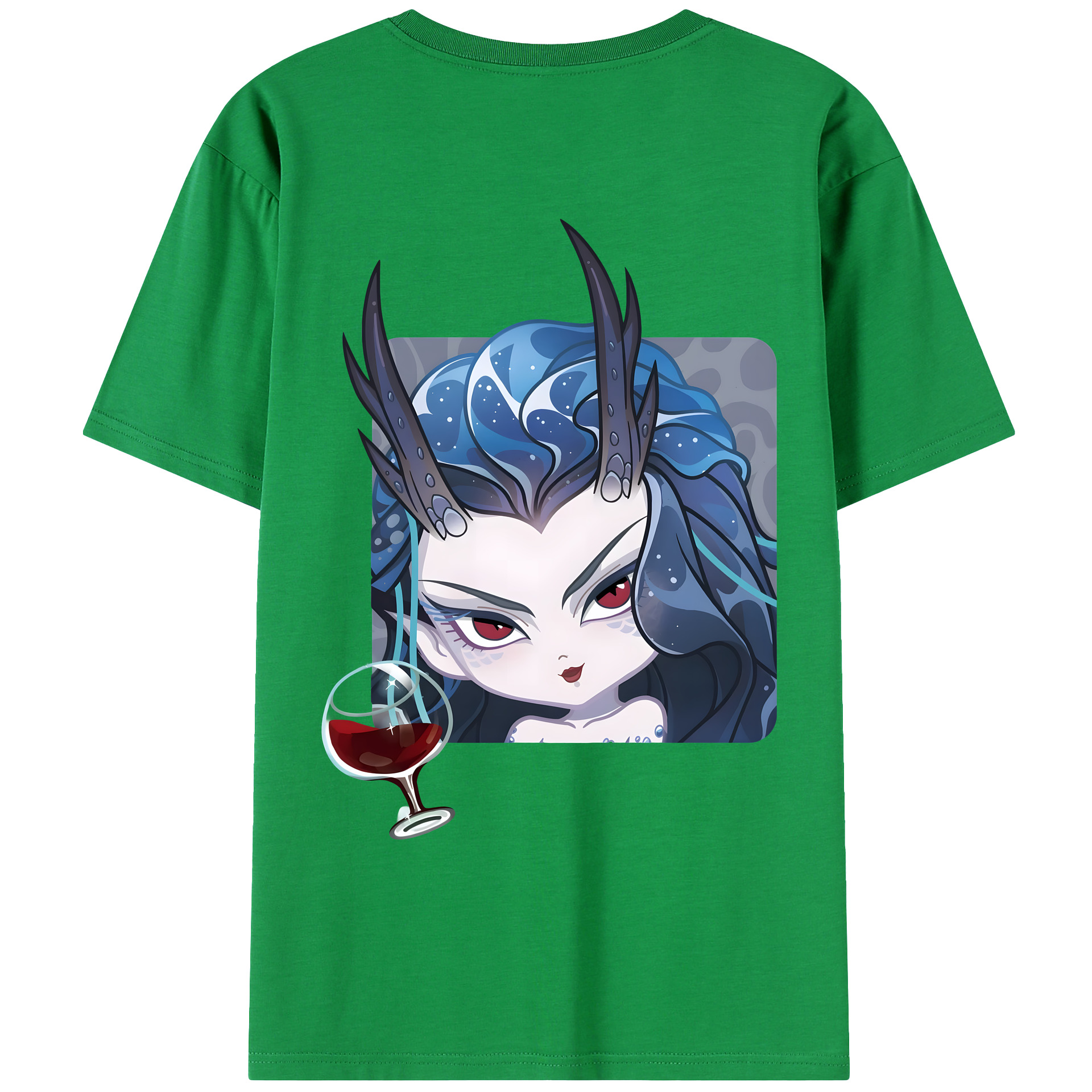 （画像用） Ne Zha 2 ナタ 魔童の大暴れ レディース半袖Tシャツ(バックプリント)
