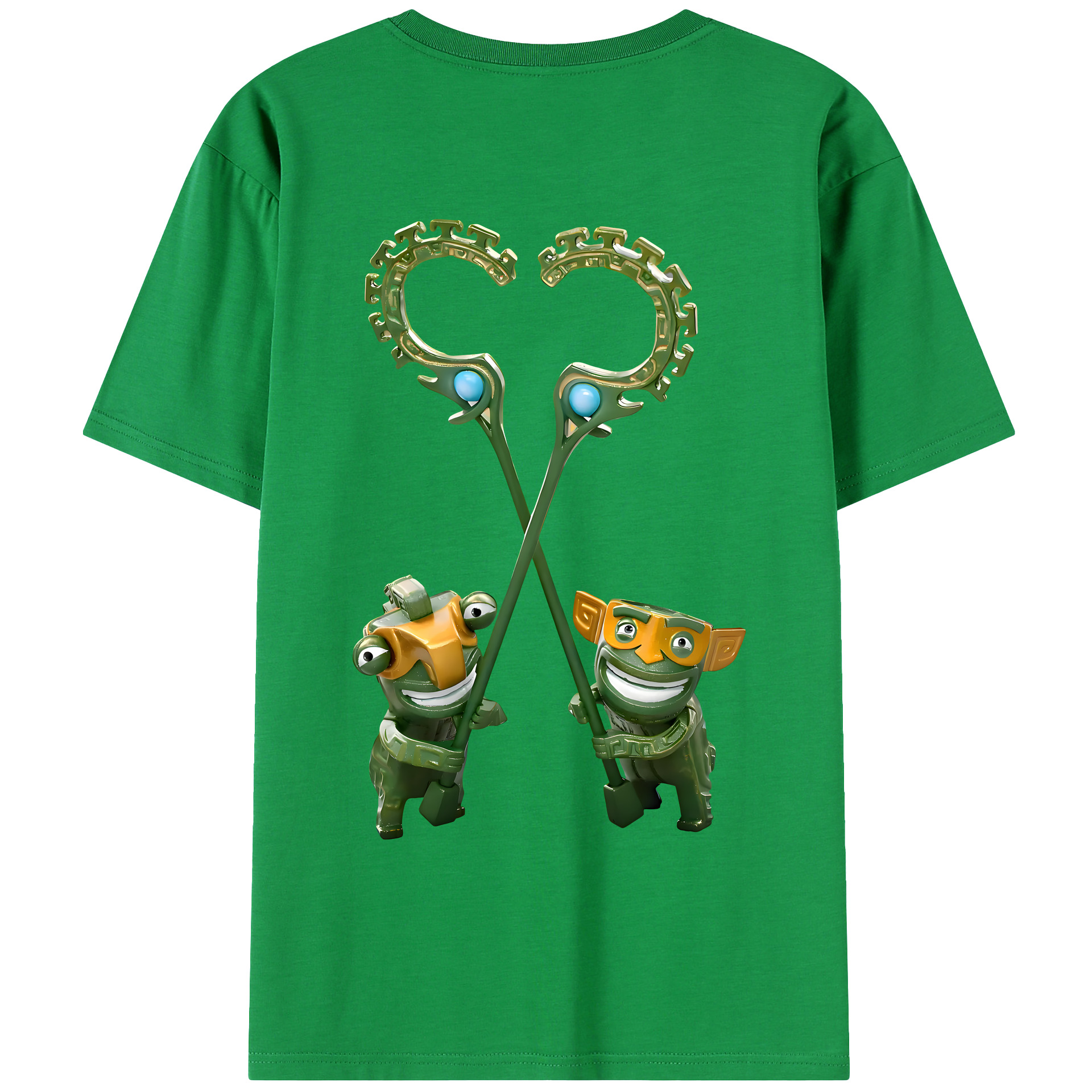 （画像用） Ne Zha 2 ナタ 魔童の大暴れ レディース半袖Tシャツ(バックプリント)