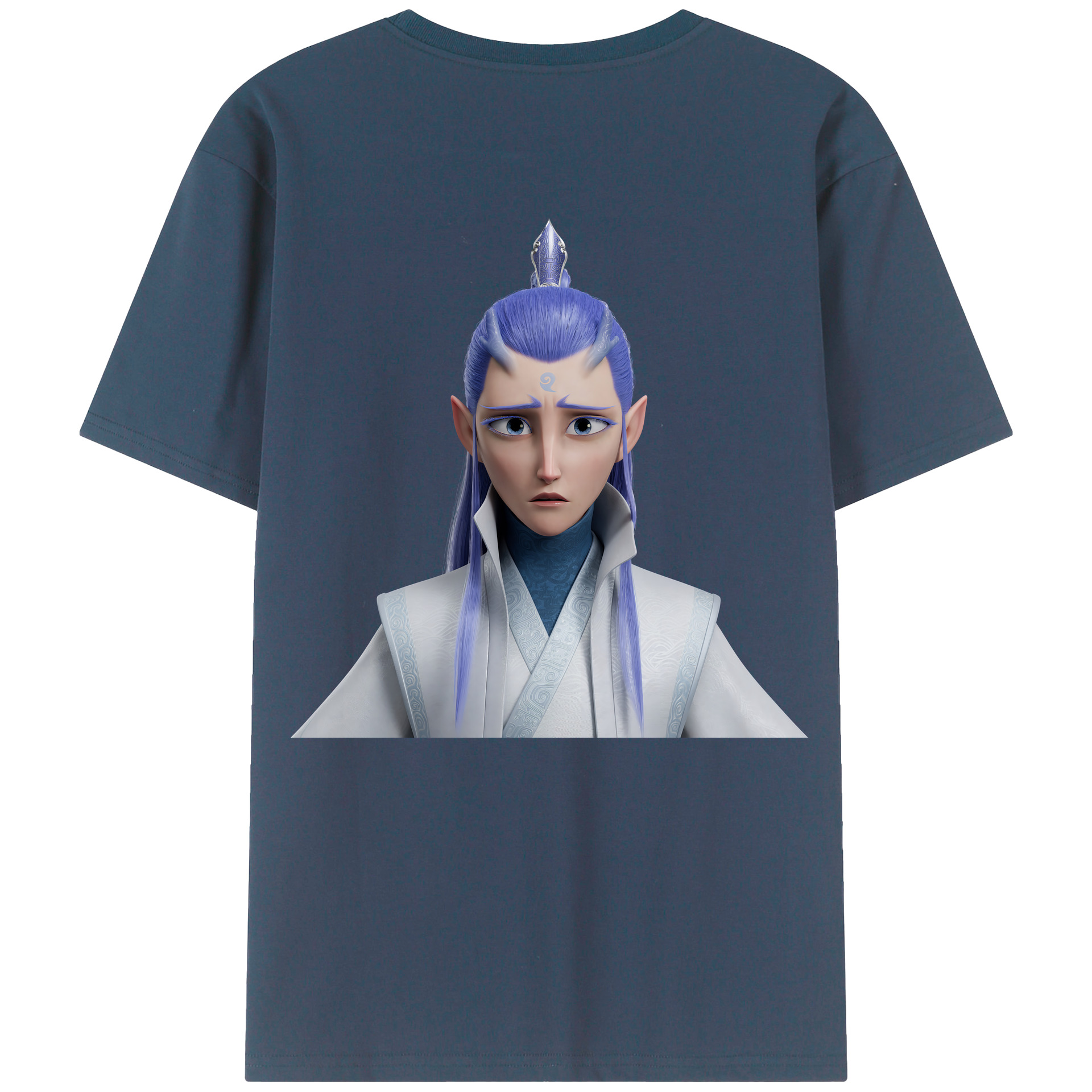 （画像用） Ne Zha 2 ナタ 魔童の大暴れ レディース半袖Tシャツ(バックプリント)