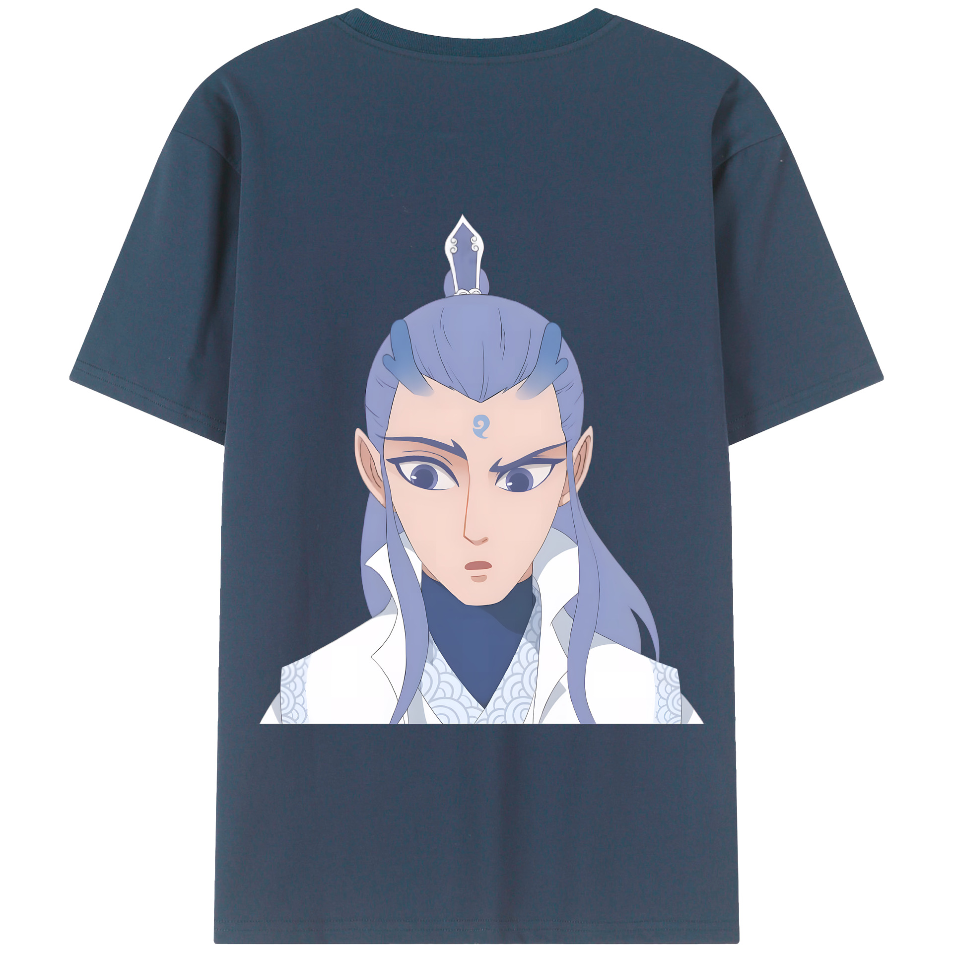 （画像用） Ne Zha 2 ナタ 魔童の大暴れ レディース半袖Tシャツ(バックプリント)