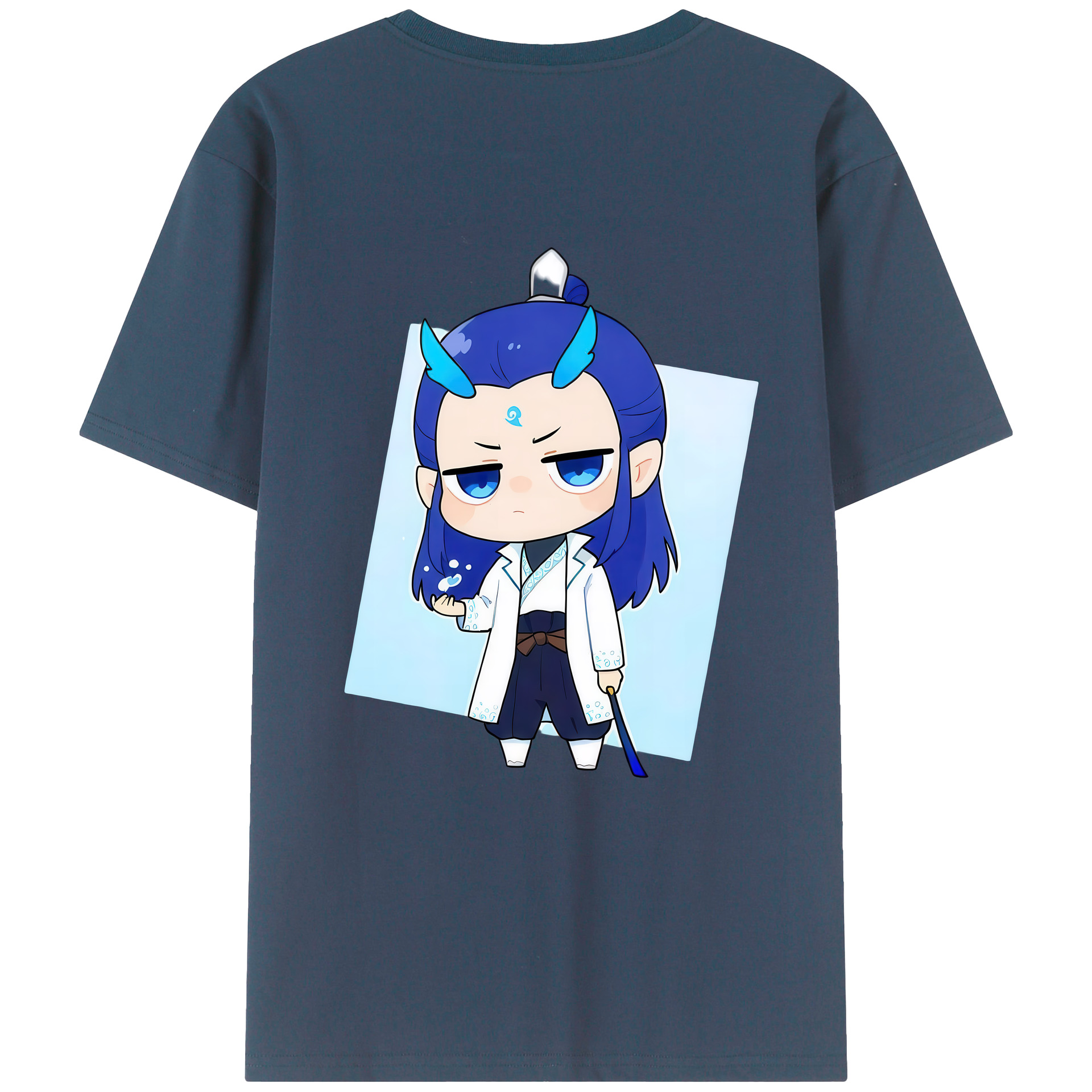 （画像用） Ne Zha 2 ナタ 魔童の大暴れ レディース半袖Tシャツ(バックプリント)