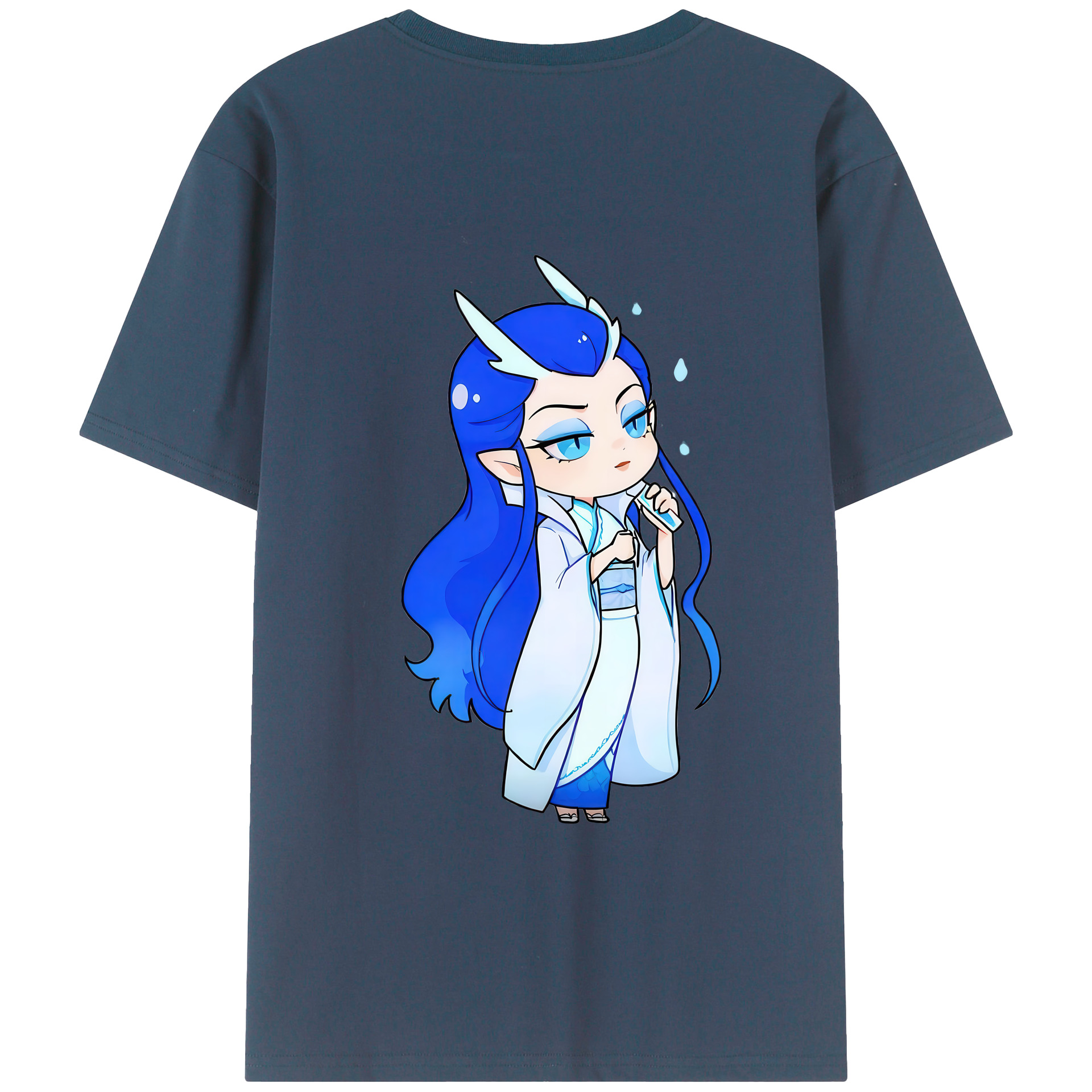 （画像用） Ne Zha 2 ナタ 魔童の大暴れ レディース半袖Tシャツ(バックプリント)