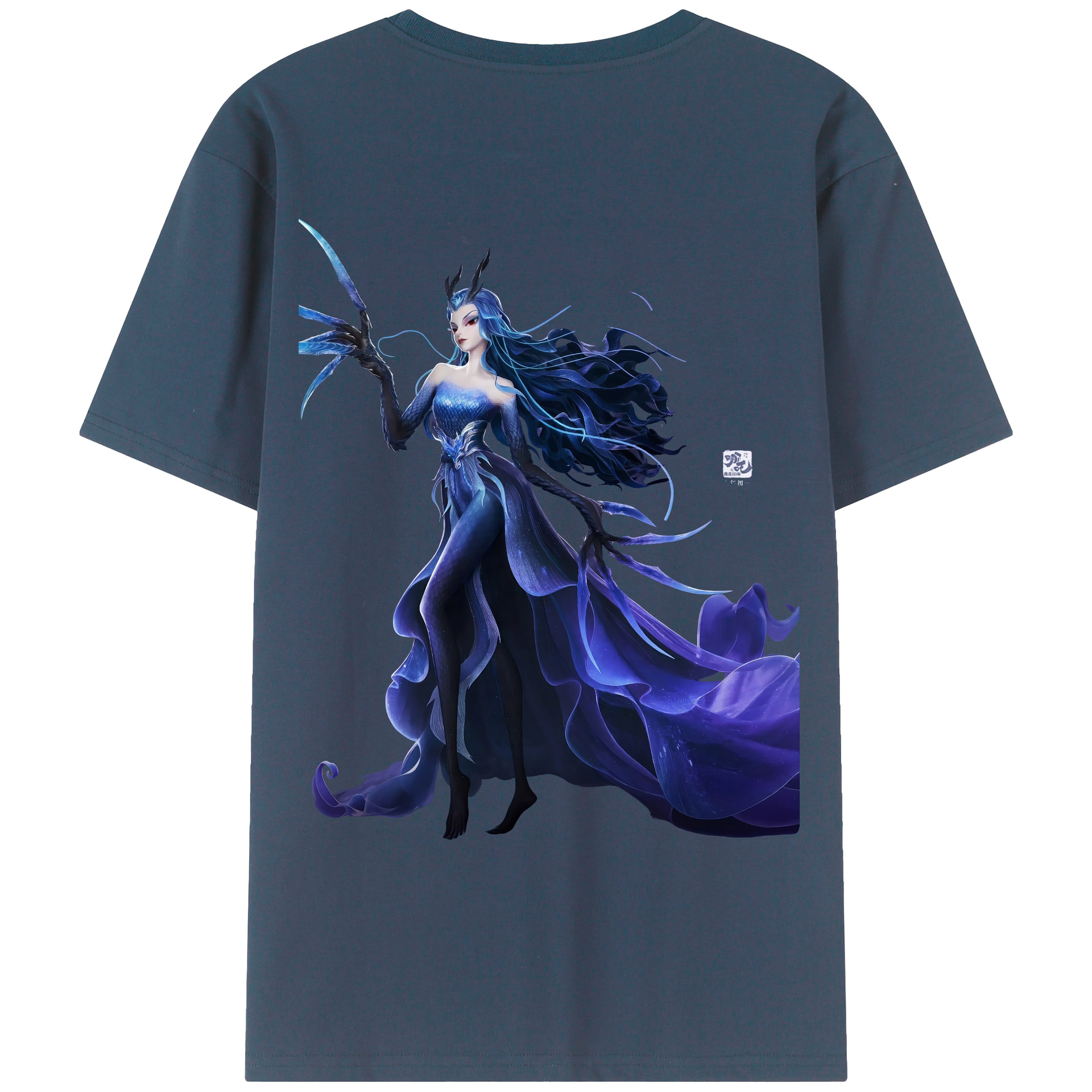 （画像用） Ne Zha 2 ナタ 魔童の大暴れ レディース半袖Tシャツ(バックプリント)