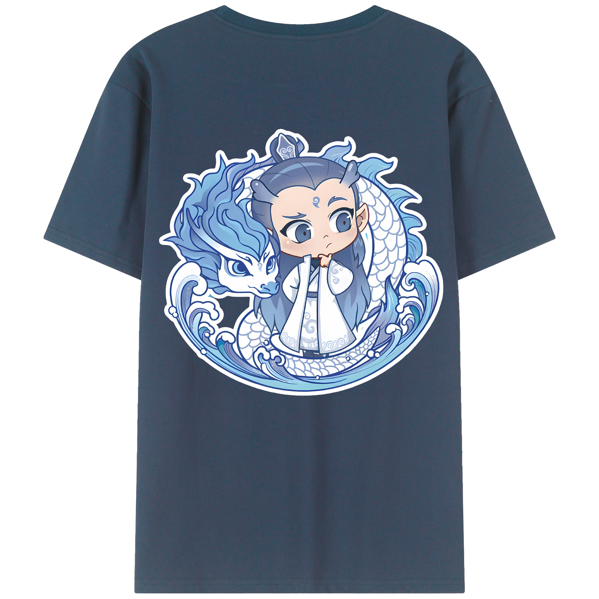 （画像用） Ne Zha 2 ナタ 魔童の大暴れ レディース半袖Tシャツ(バックプリント)