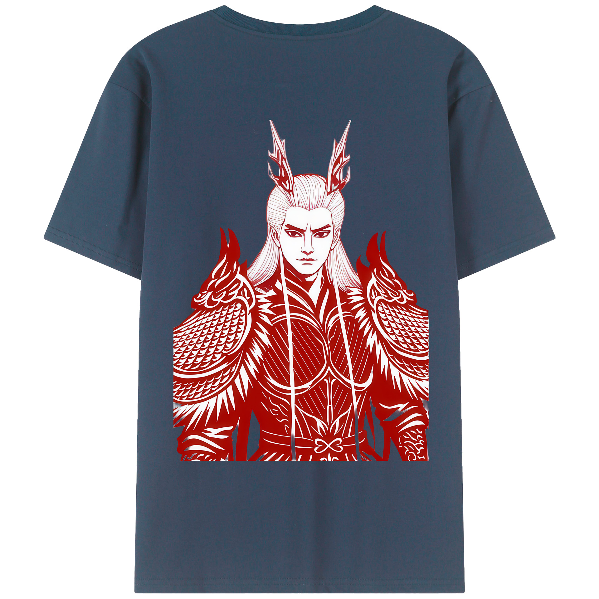 （画像用） Ne Zha 2 ナタ 魔童の大暴れ レディース半袖Tシャツ(バックプリント)