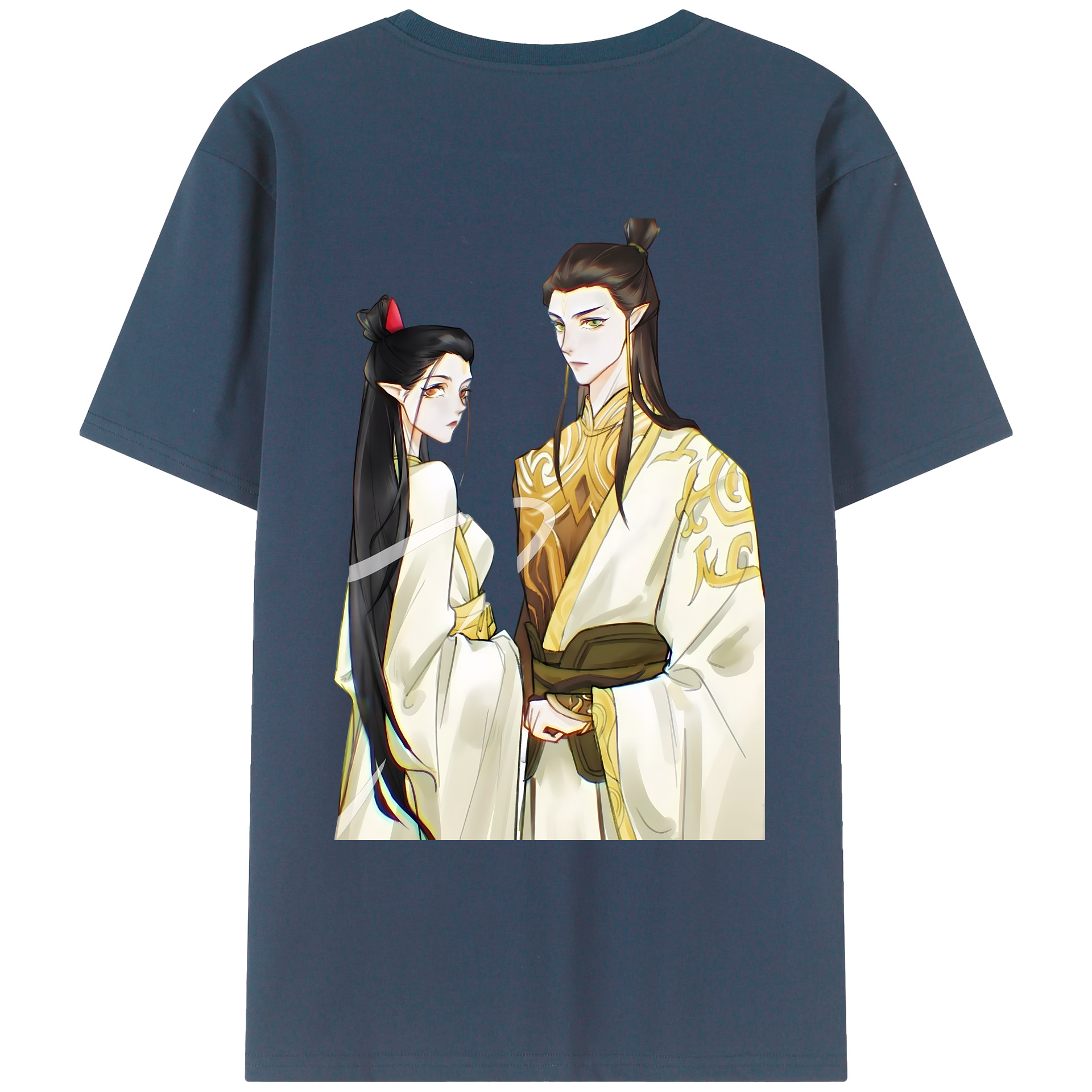 （画像用） Ne Zha 2 ナタ 魔童の大暴れ レディース半袖Tシャツ(バックプリント)