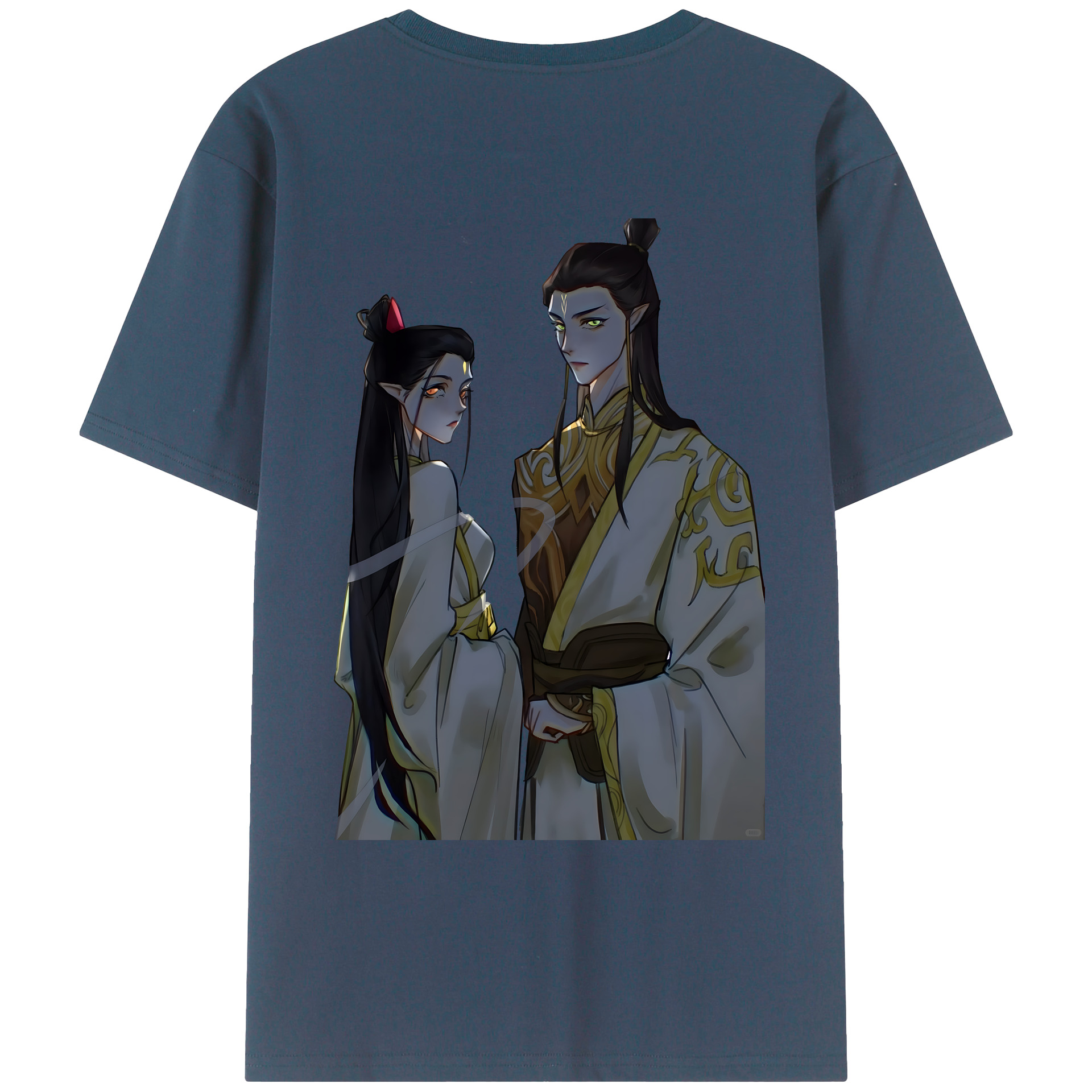 （画像用） Ne Zha 2 ナタ 魔童の大暴れ レディース半袖Tシャツ(バックプリント)