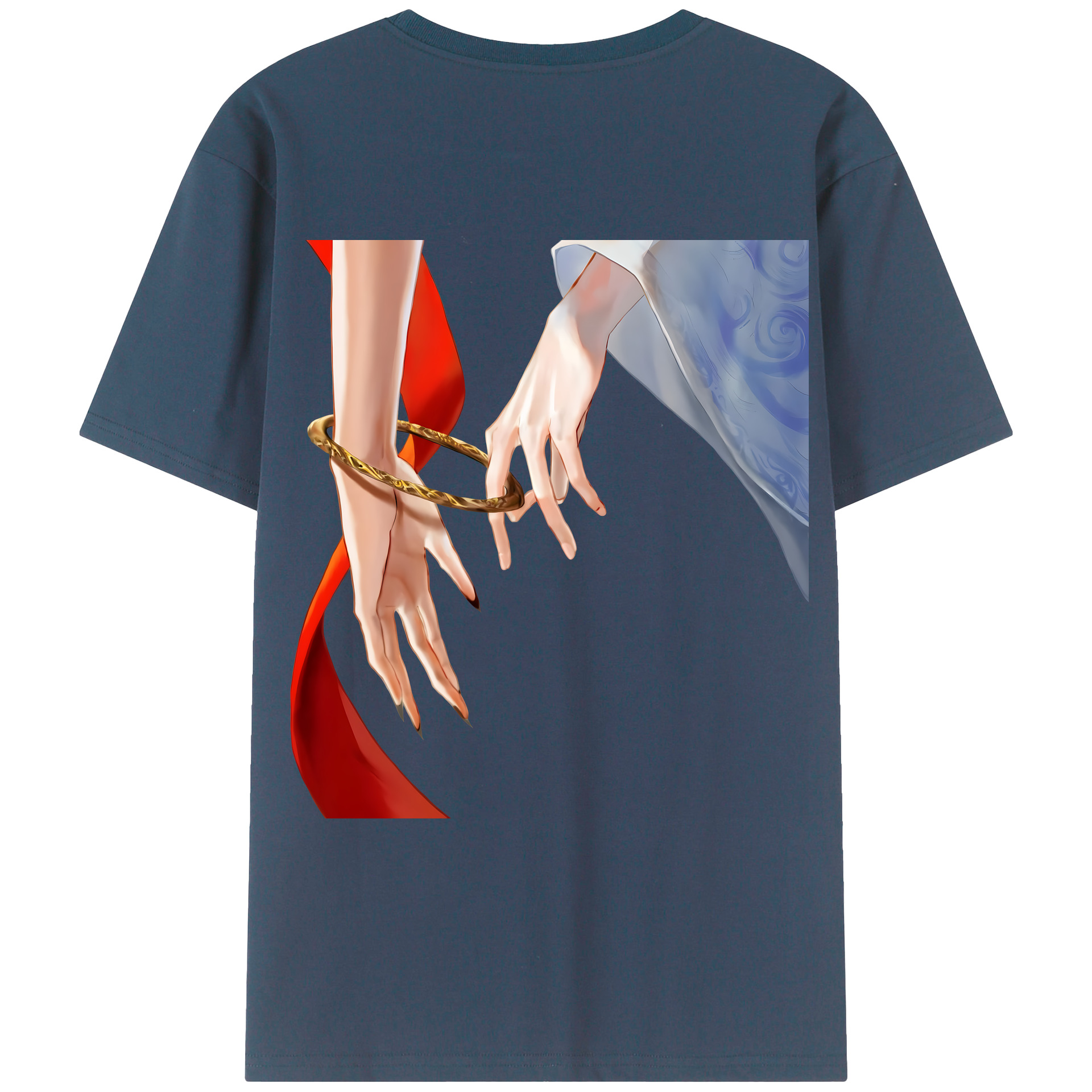 （画像用） Ne Zha 2 ナタ 魔童の大暴れ レディース半袖Tシャツ(バックプリント)