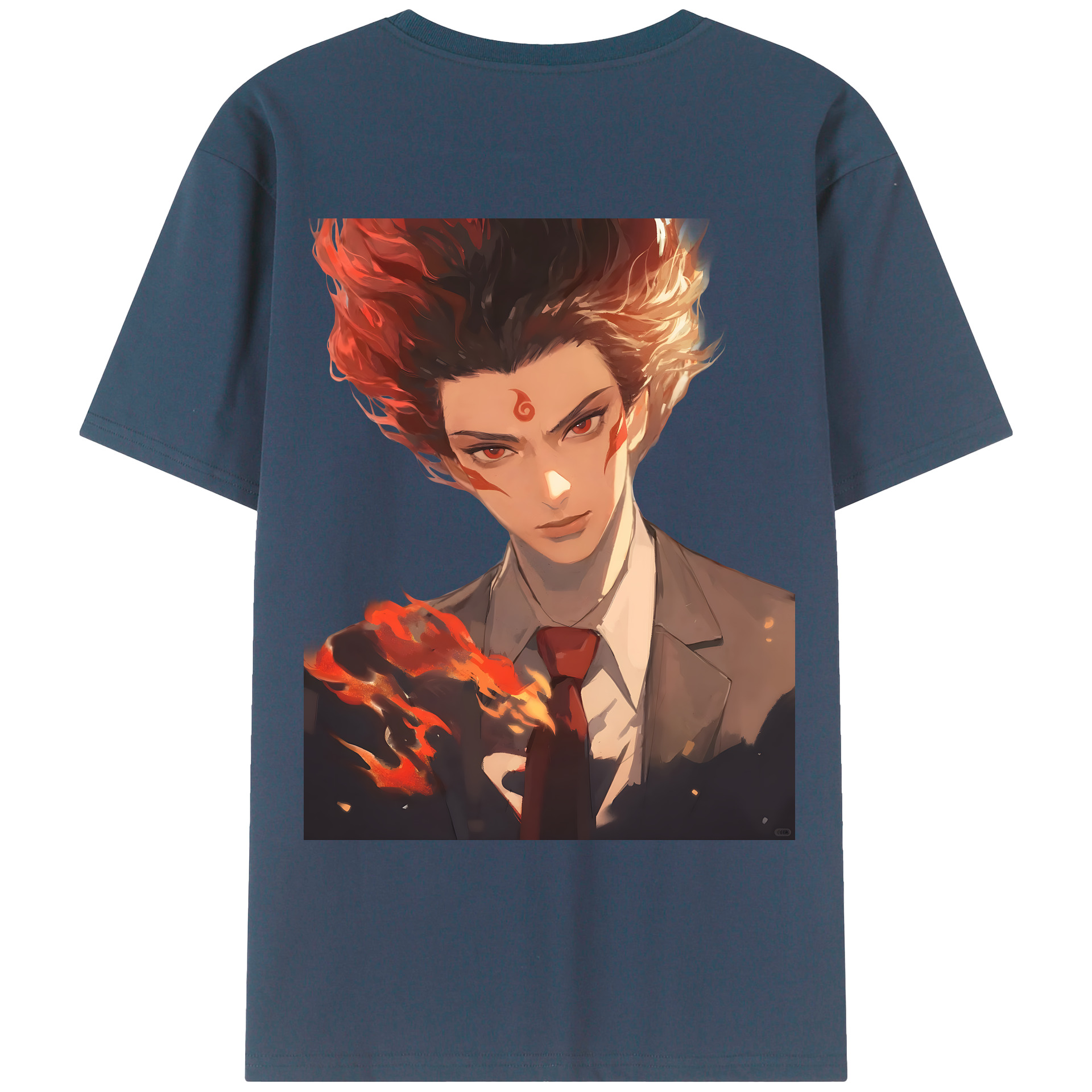 （画像用） Ne Zha 2 ナタ 魔童の大暴れ レディース半袖Tシャツ(バックプリント)