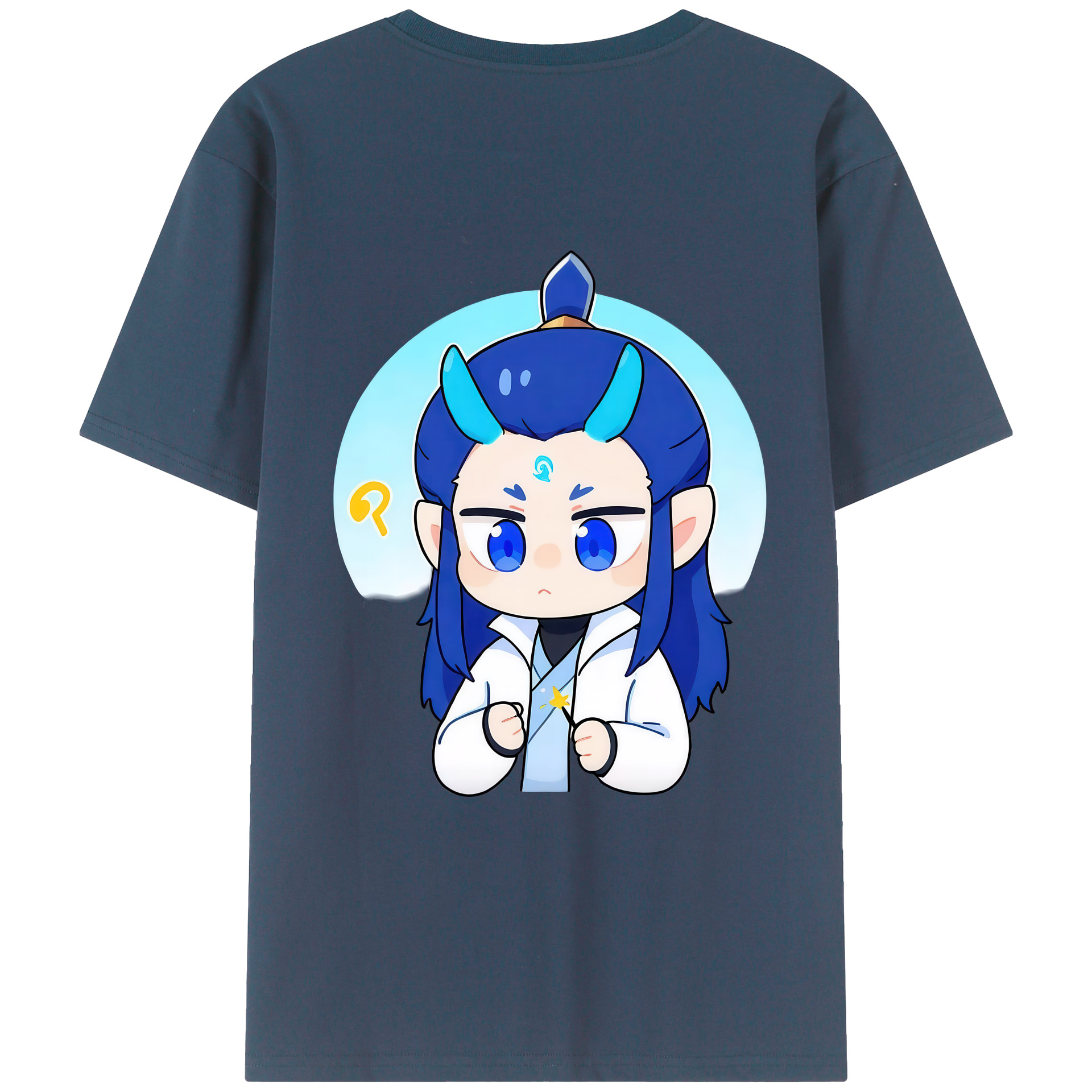 （画像用） Ne Zha 2 ナタ 魔童の大暴れ レディース半袖Tシャツ(バックプリント)