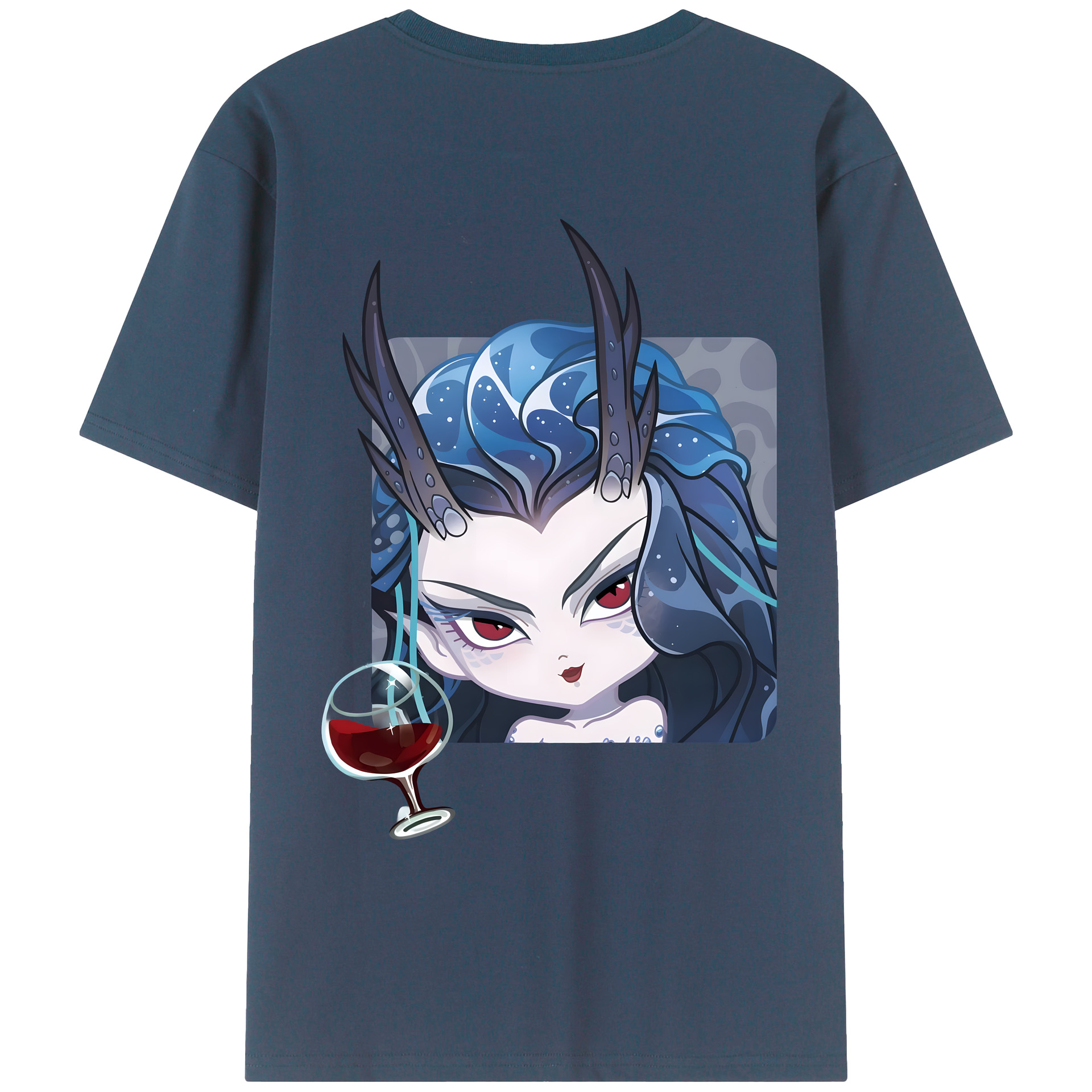 （画像用） Ne Zha 2 ナタ 魔童の大暴れ レディース半袖Tシャツ(バックプリント)