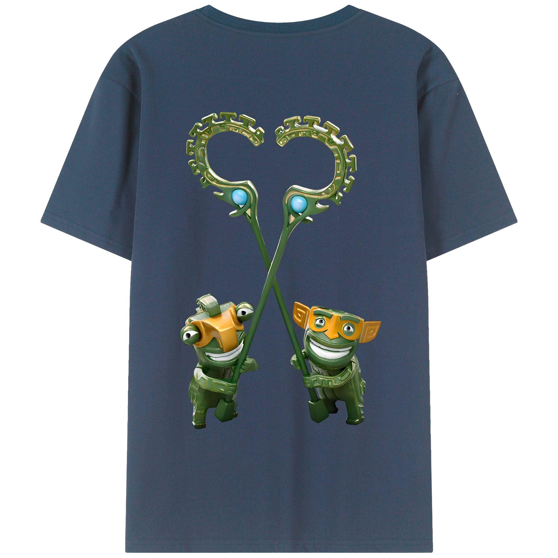 （画像用） Ne Zha 2 ナタ 魔童の大暴れ レディース半袖Tシャツ(バックプリント)