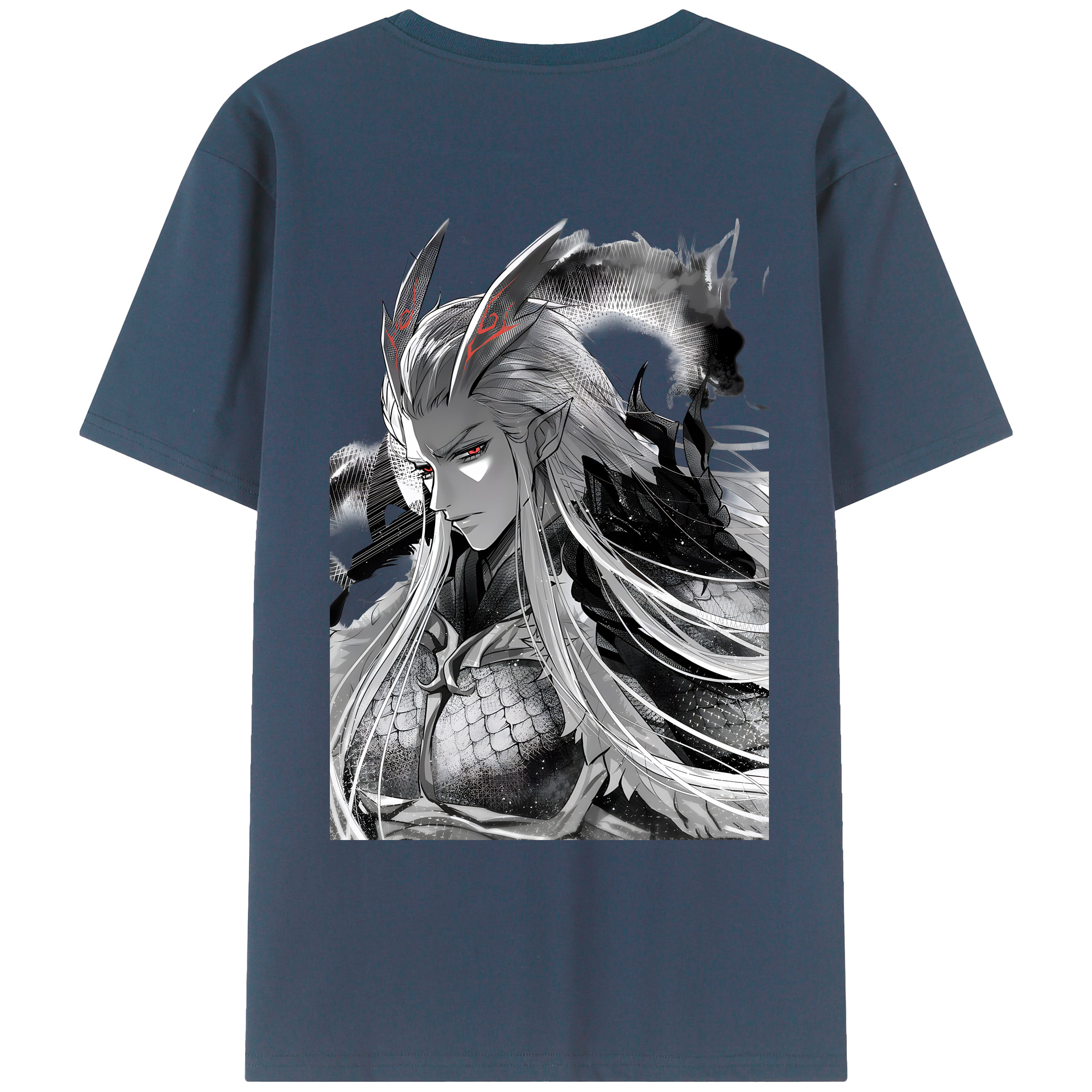 （画像用） Ne Zha 2 ナタ 魔童の大暴れ レディース半袖Tシャツ(バックプリント)