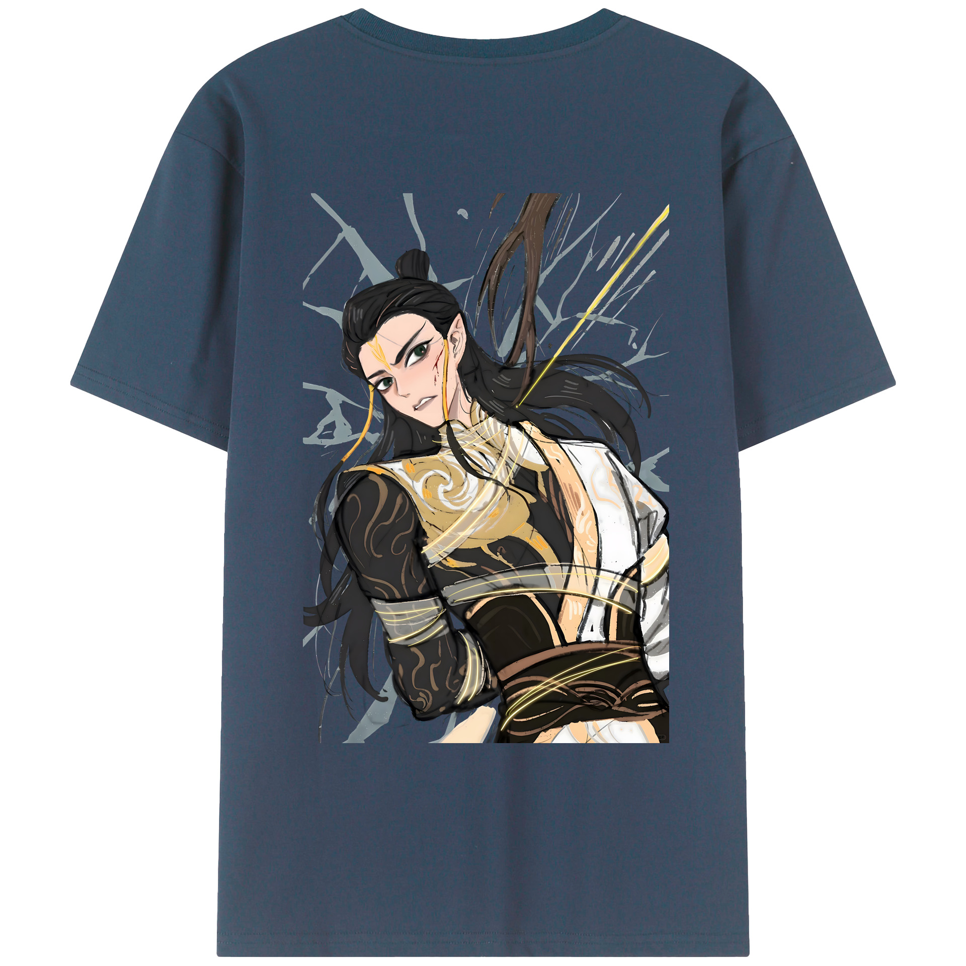 （画像用） Ne Zha 2 ナタ 魔童の大暴れ レディース半袖Tシャツ(バックプリント)