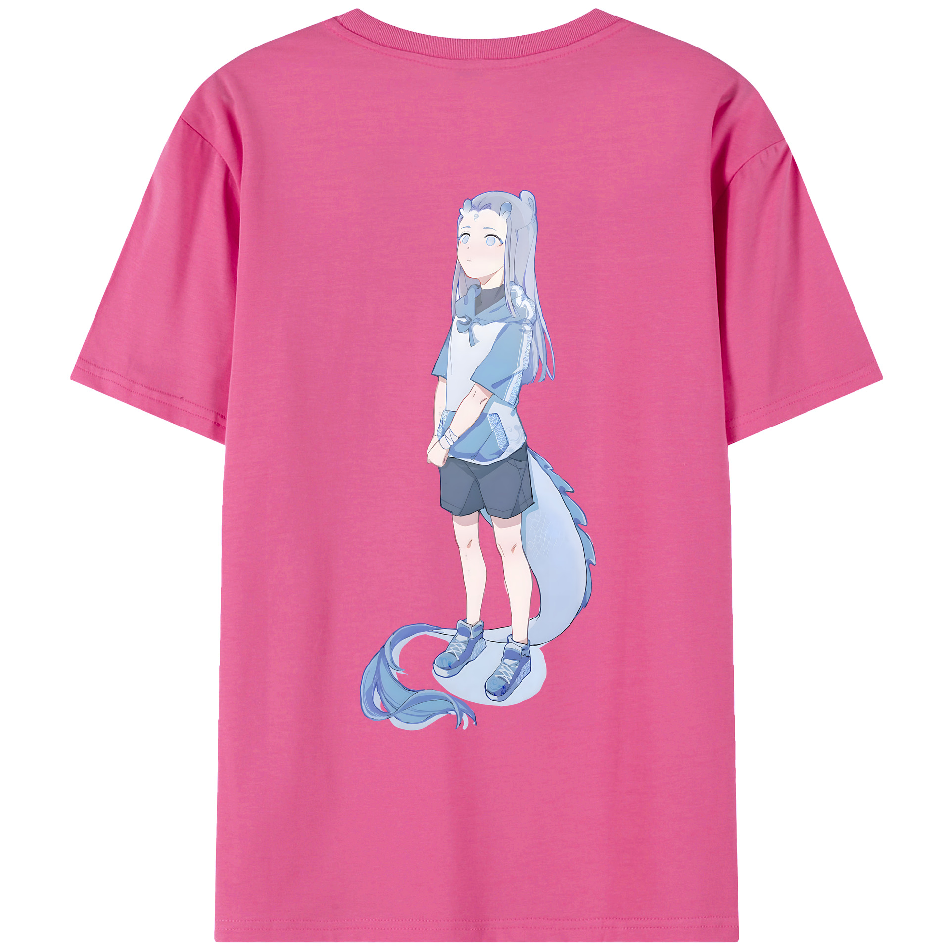 （画像用） Ne Zha 2 ナタ 魔童の大暴れ レディース半袖Tシャツ(バックプリント)