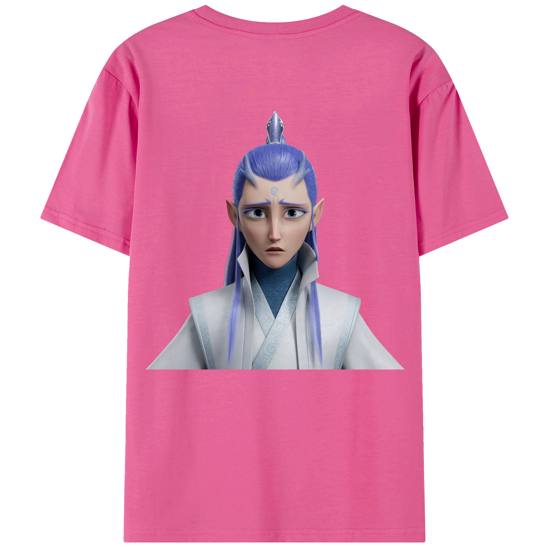 （画像用） Ne Zha 2 ナタ 魔童の大暴れ レディース半袖Tシャツ(バックプリント)