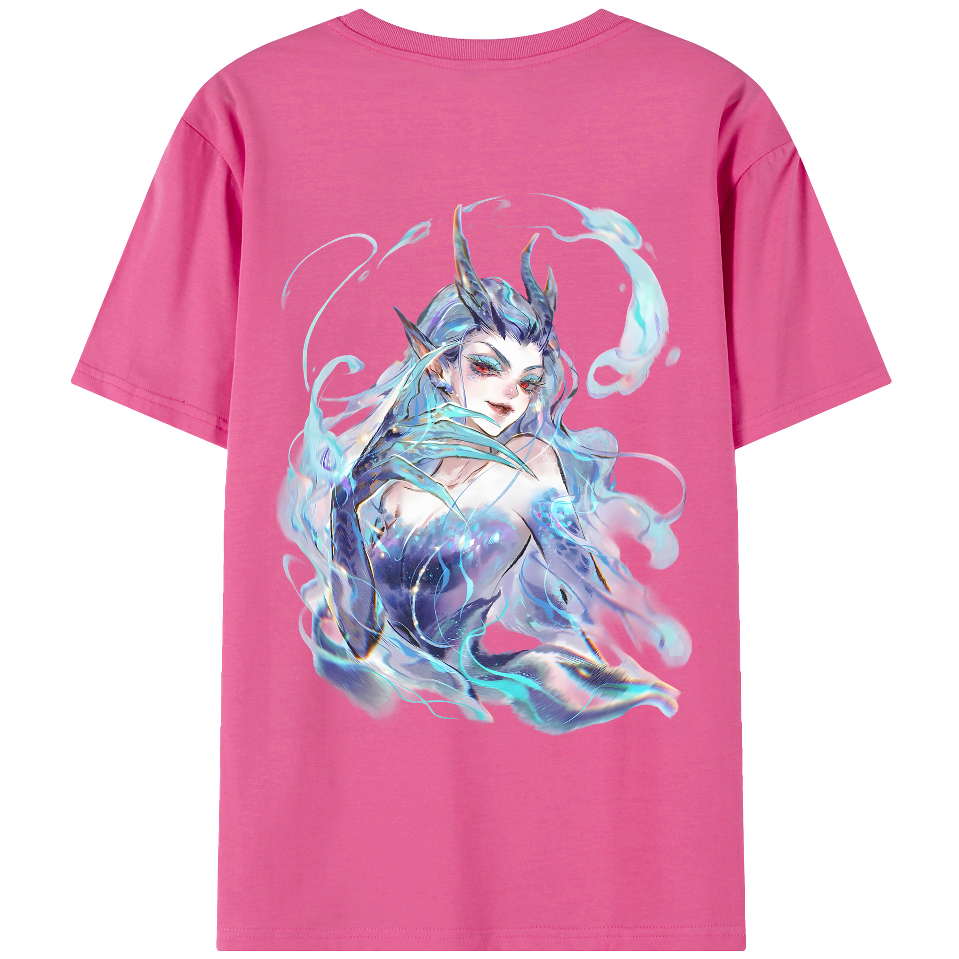 （画像用） Ne Zha 2 ナタ 魔童の大暴れ レディース半袖Tシャツ(バックプリント)