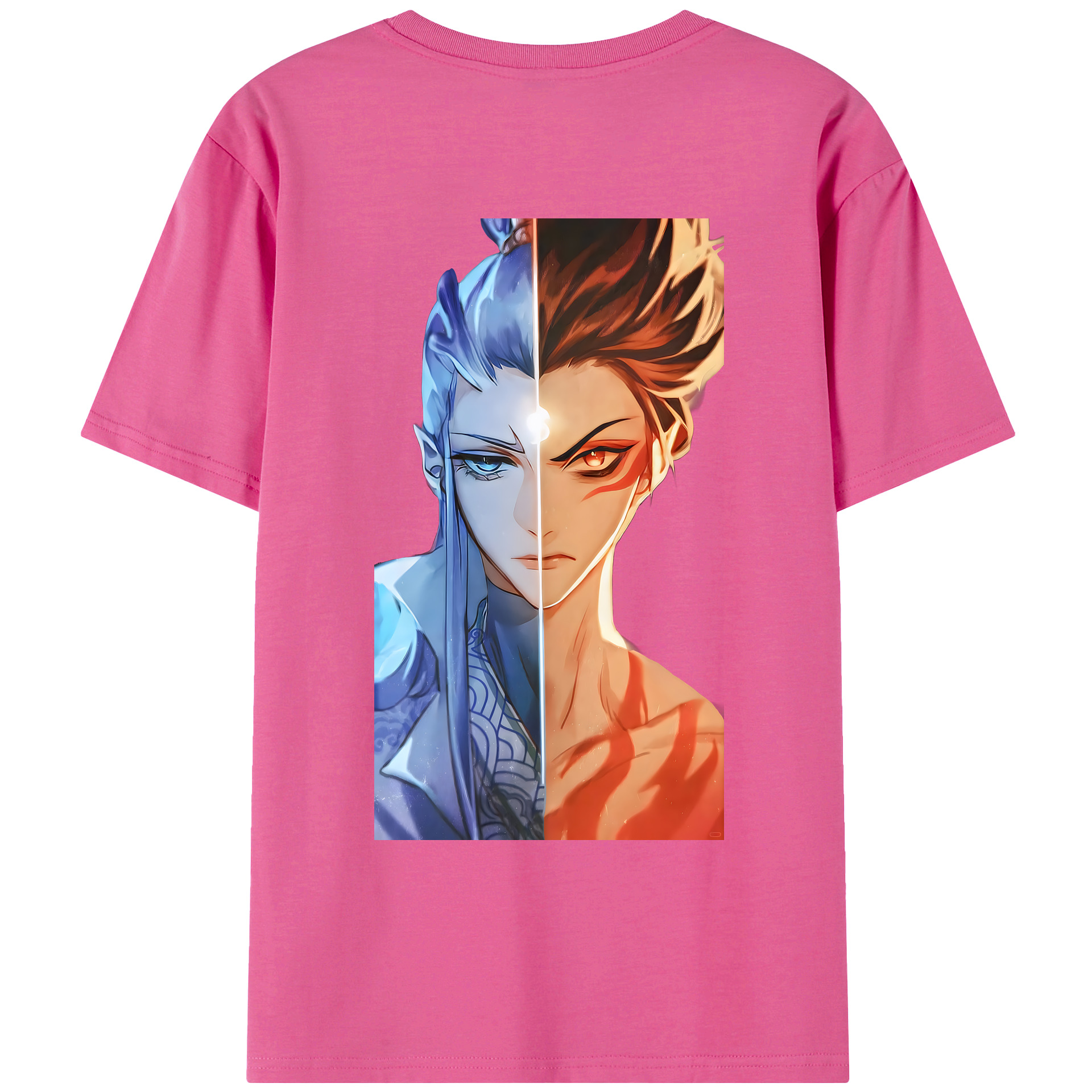 （画像用） Ne Zha 2 ナタ 魔童の大暴れ レディース半袖Tシャツ(バックプリント)