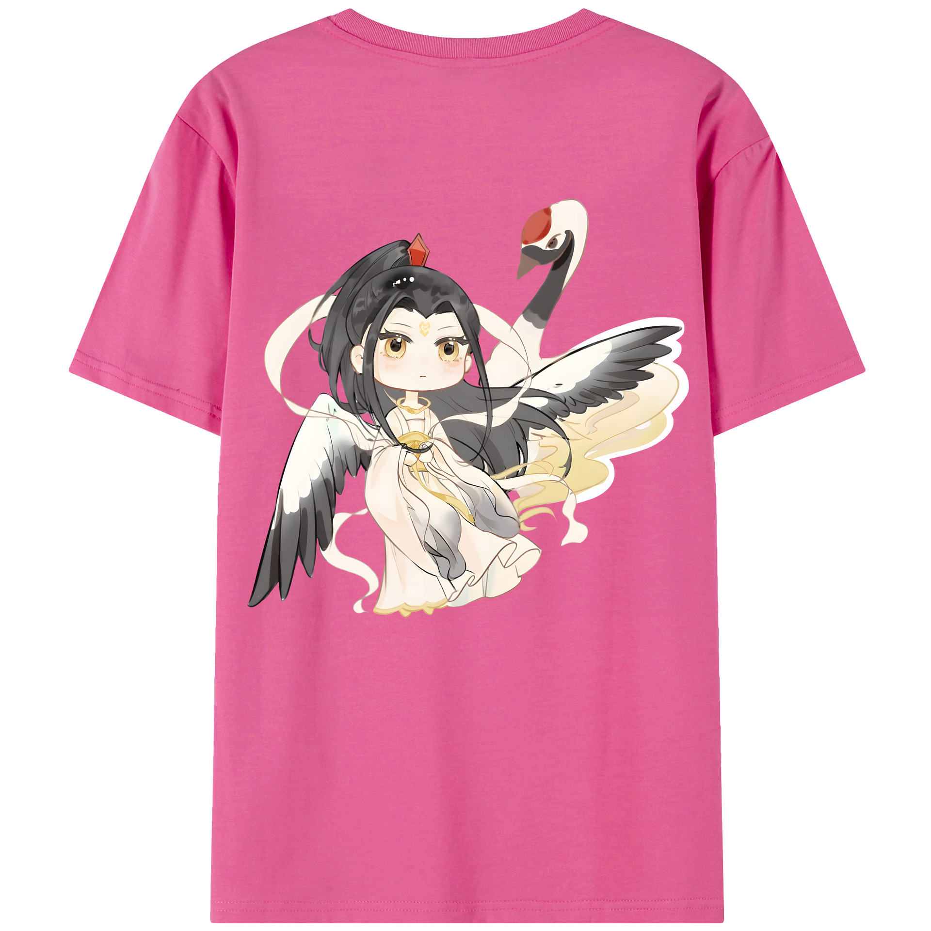 （画像用） Ne Zha 2 ナタ 魔童の大暴れ レディース半袖Tシャツ(バックプリント)