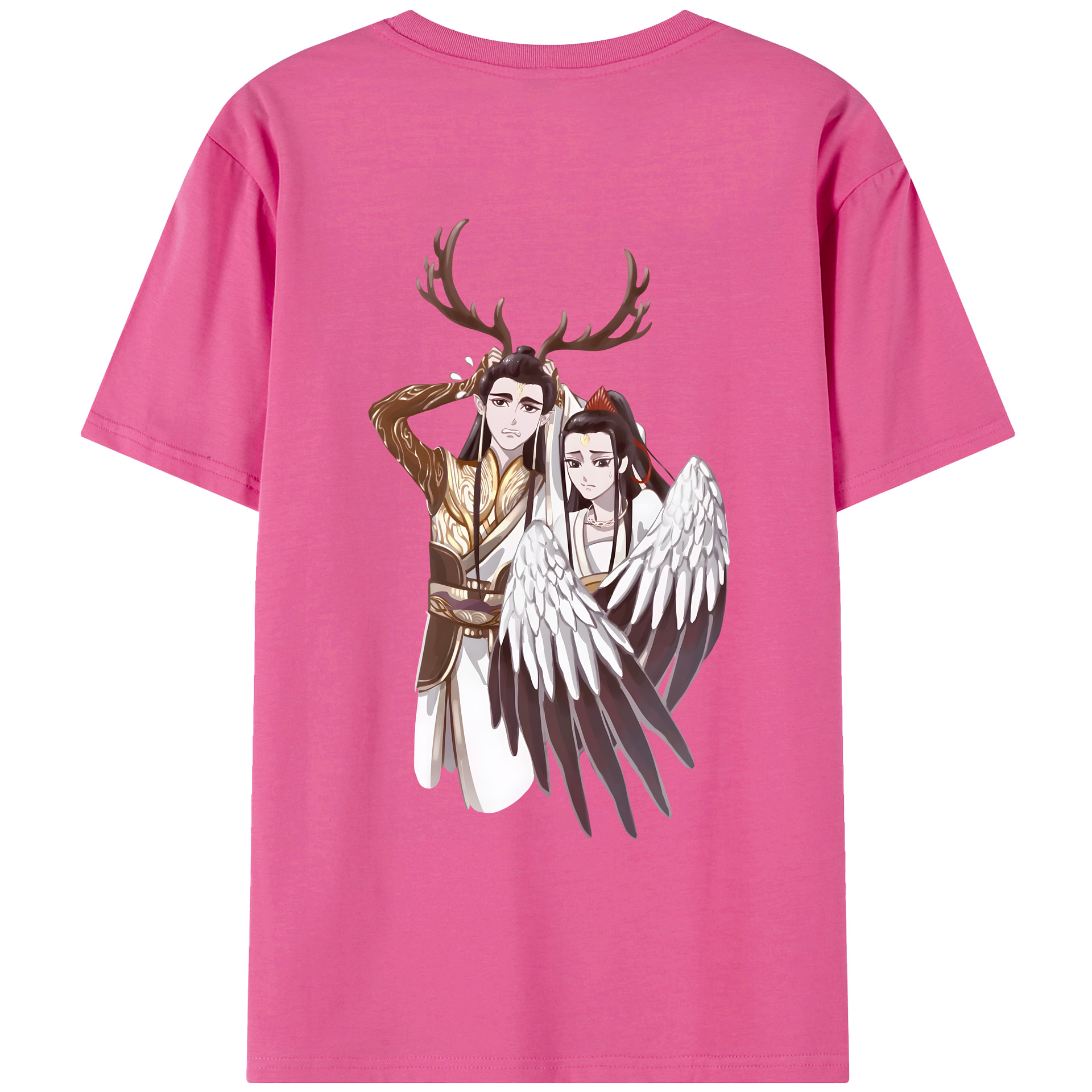 （画像用） Ne Zha 2 ナタ 魔童の大暴れ レディース半袖Tシャツ(バックプリント)