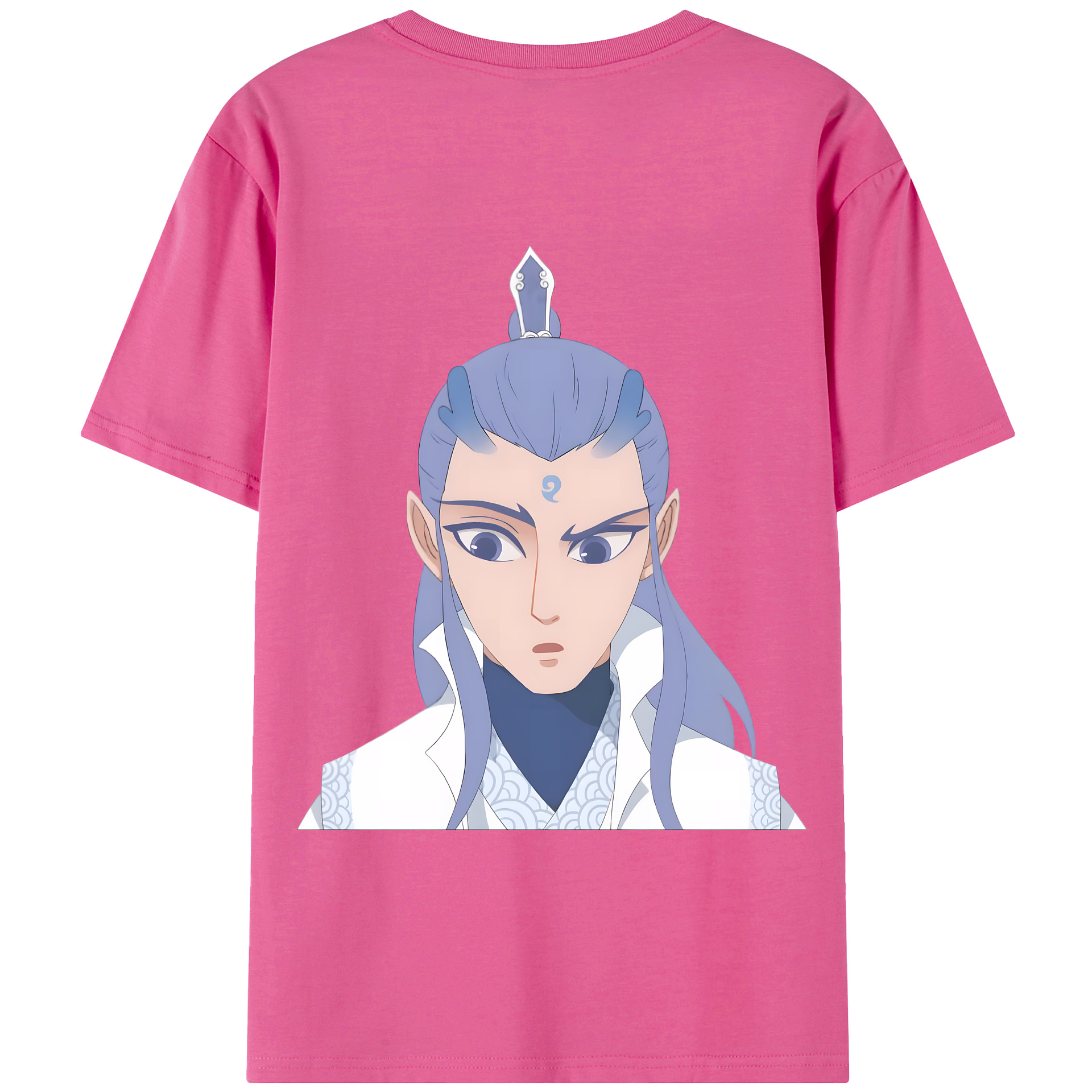（画像用） Ne Zha 2 ナタ 魔童の大暴れ レディース半袖Tシャツ(バックプリント)