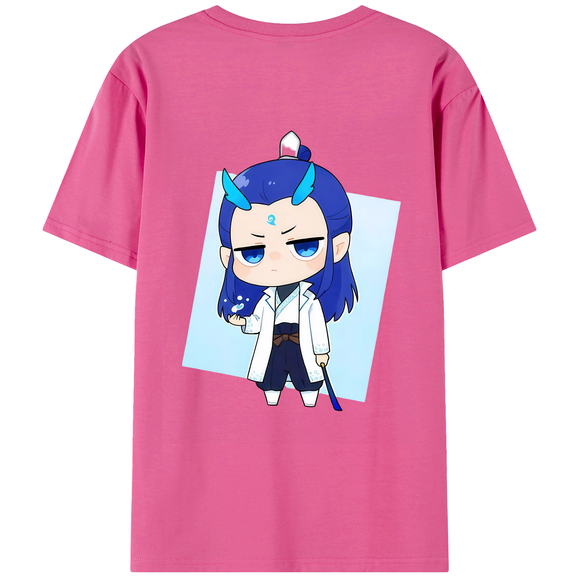 （画像用） Ne Zha 2 ナタ 魔童の大暴れ レディース半袖Tシャツ(バックプリント)
