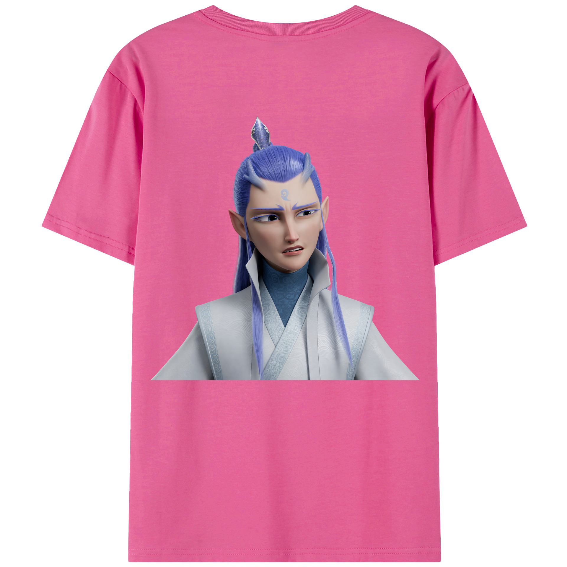 （画像用） Ne Zha 2 ナタ 魔童の大暴れ レディース半袖Tシャツ(バックプリント)