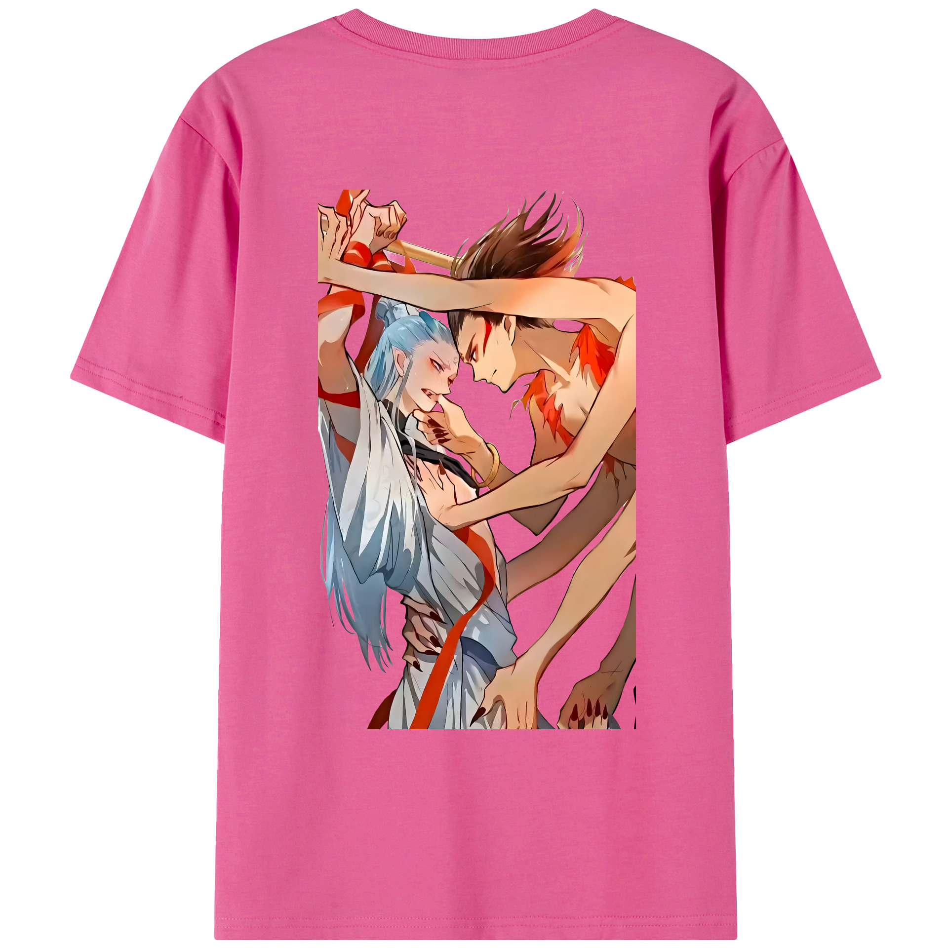 （画像用） Ne Zha 2 ナタ 魔童の大暴れ レディース半袖Tシャツ(バックプリント)