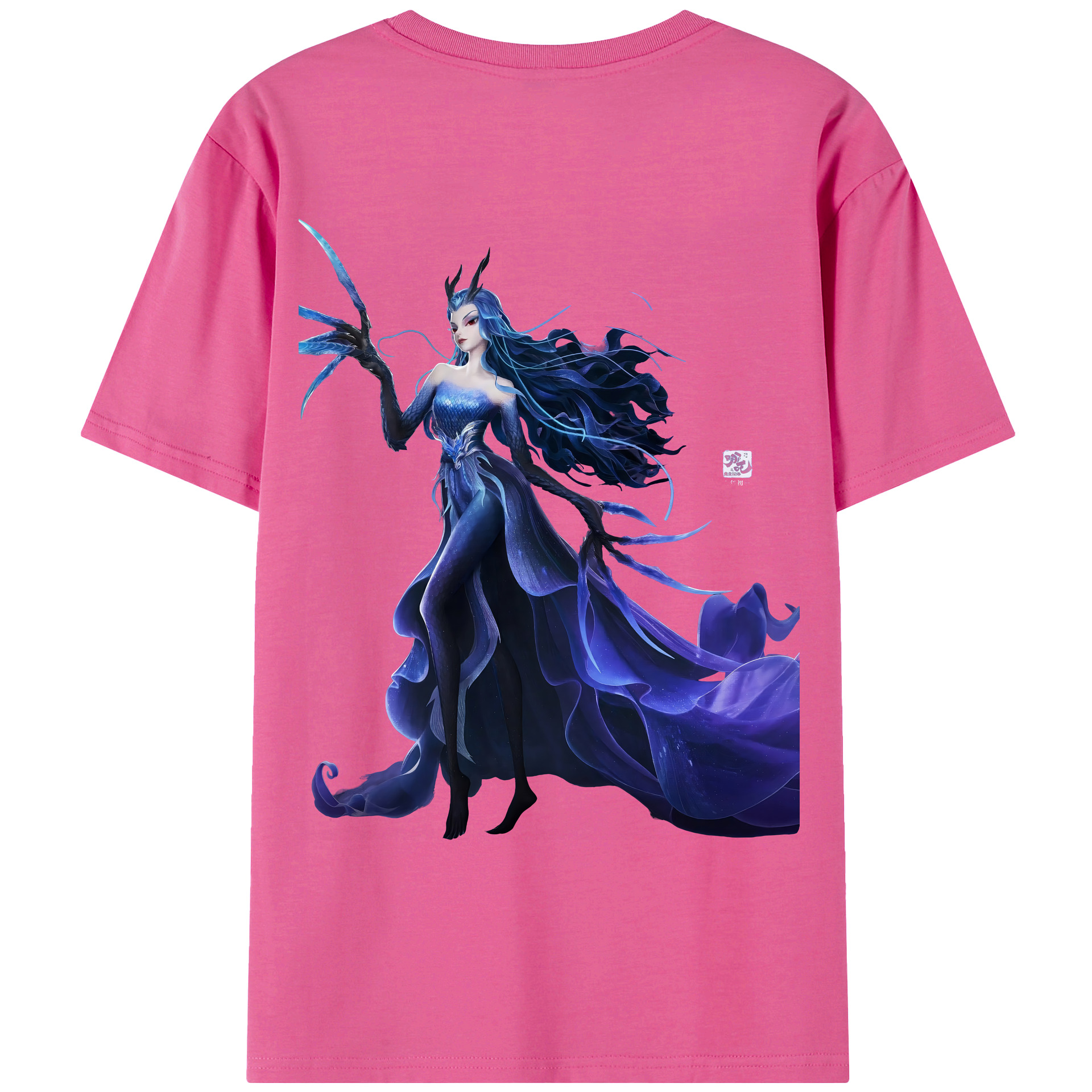 （画像用） Ne Zha 2 ナタ 魔童の大暴れ レディース半袖Tシャツ(バックプリント)