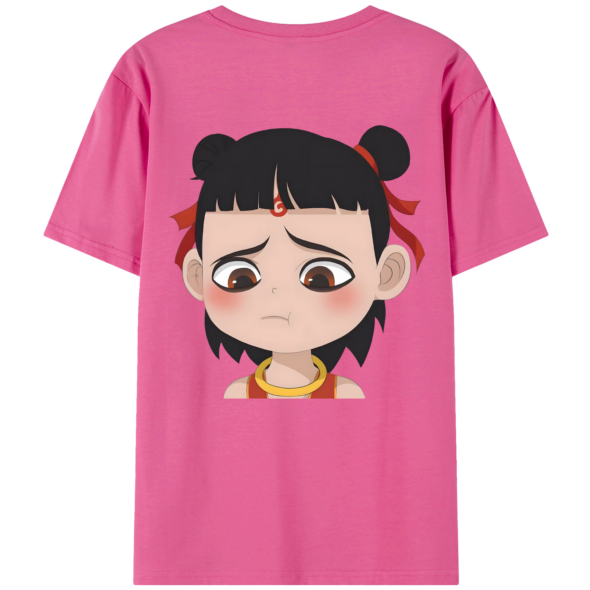 （画像用） Ne Zha 2 ナタ 魔童の大暴れ レディース半袖Tシャツ(バックプリント)