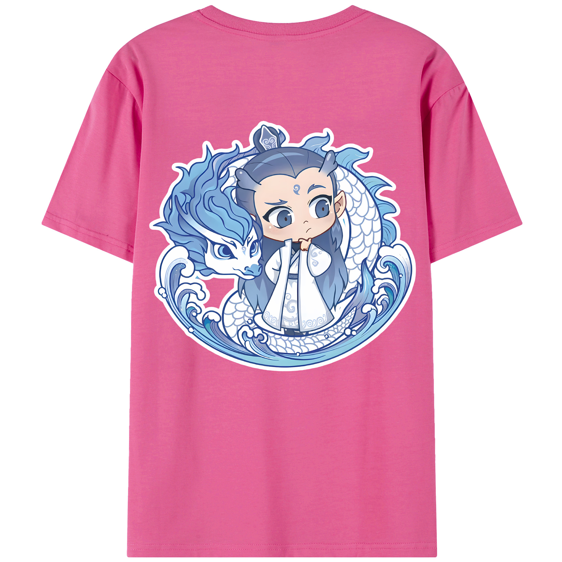 （画像用） Ne Zha 2 ナタ 魔童の大暴れ レディース半袖Tシャツ(バックプリント)