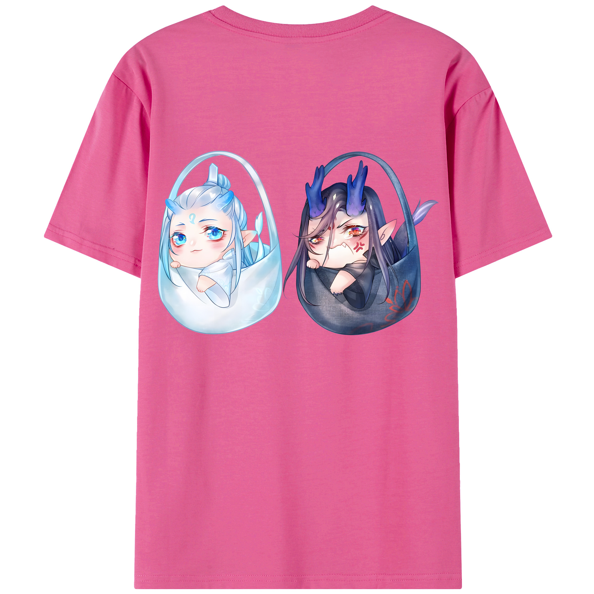 （画像用） Ne Zha 2 ナタ 魔童の大暴れ レディース半袖Tシャツ(バックプリント)