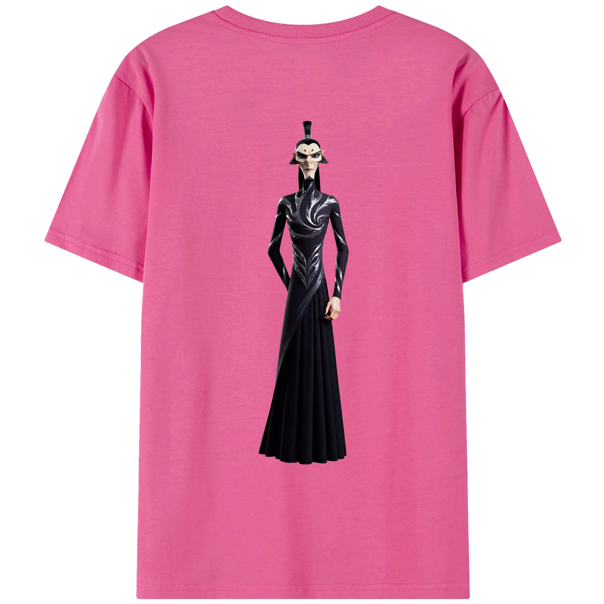 （画像用） Ne Zha 2 ナタ 魔童の大暴れ レディース半袖Tシャツ(バックプリント)