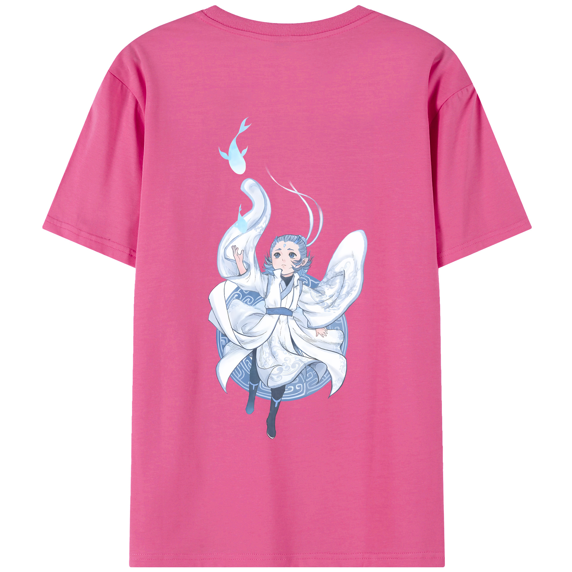 （画像用） Ne Zha 2 ナタ 魔童の大暴れ レディース半袖Tシャツ(バックプリント)