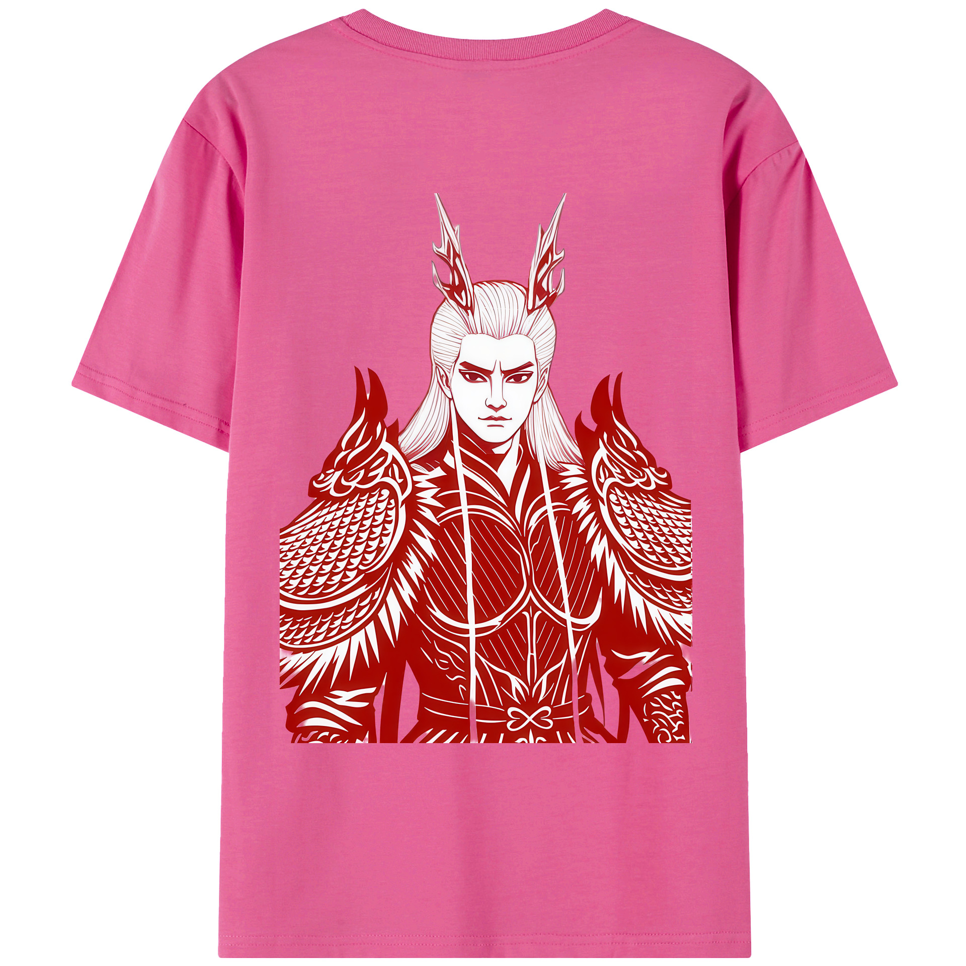 （画像用） Ne Zha 2 ナタ 魔童の大暴れ レディース半袖Tシャツ(バックプリント)