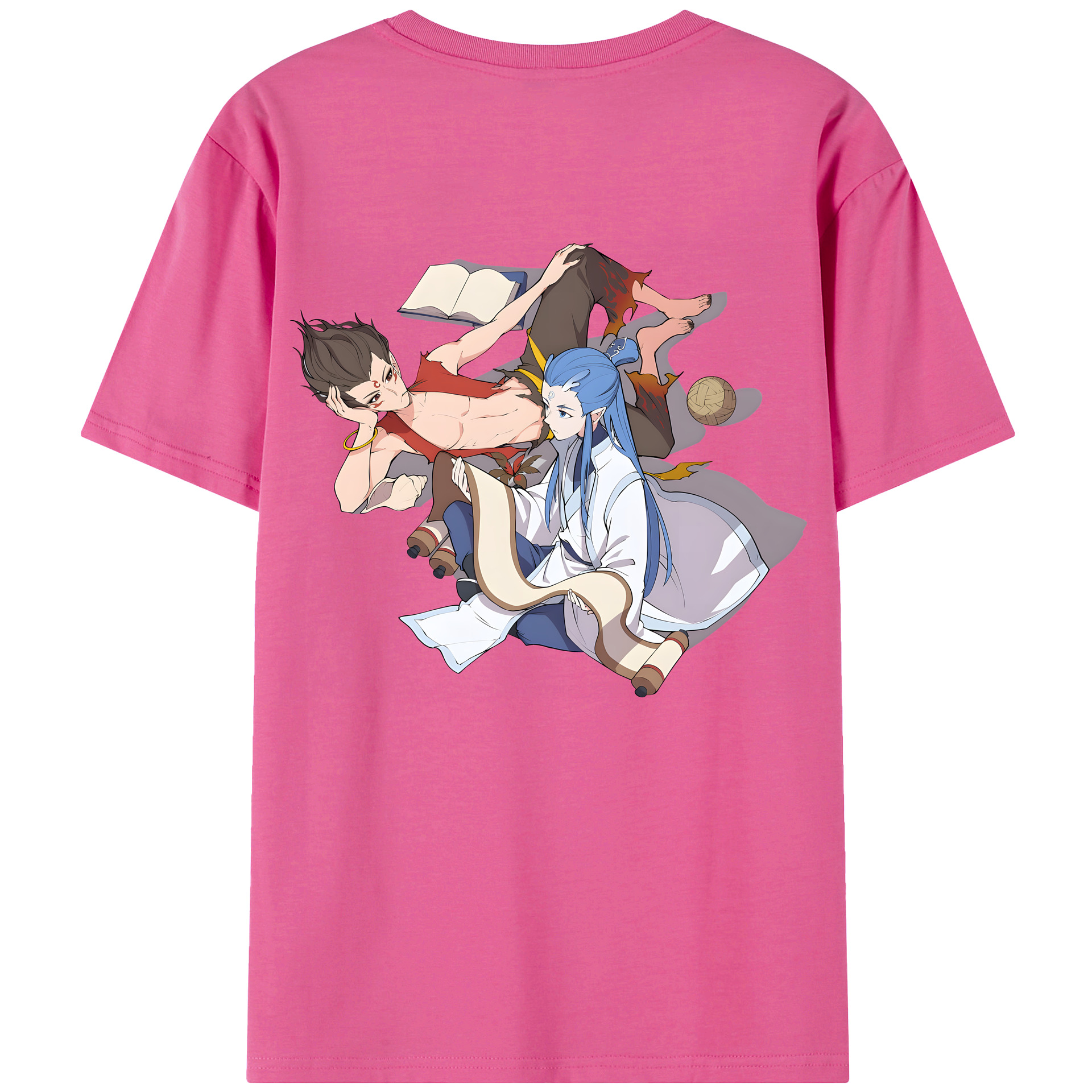 （画像用） Ne Zha 2 ナタ 魔童の大暴れ レディース半袖Tシャツ(バックプリント)