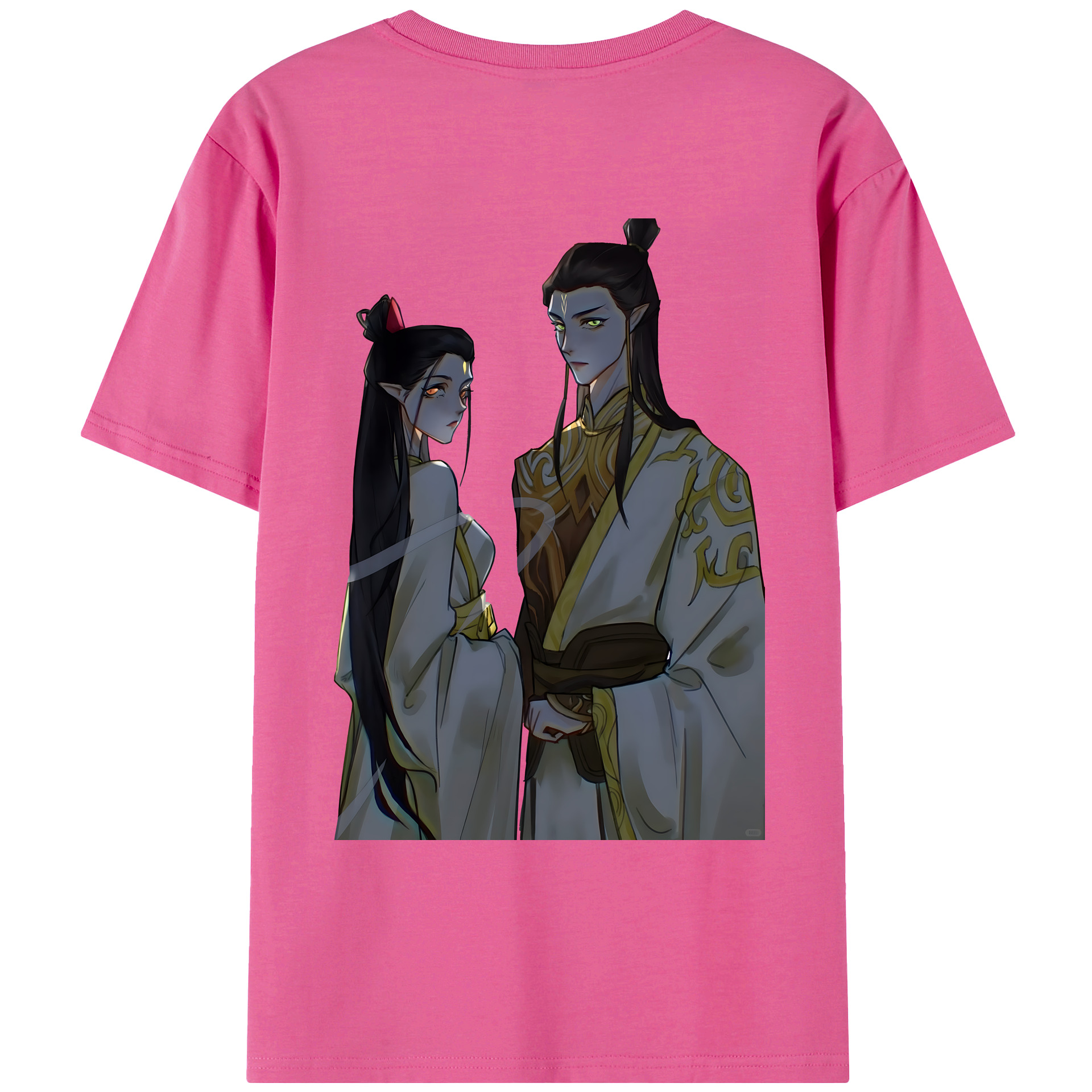 （画像用） Ne Zha 2 ナタ 魔童の大暴れ レディース半袖Tシャツ(バックプリント)