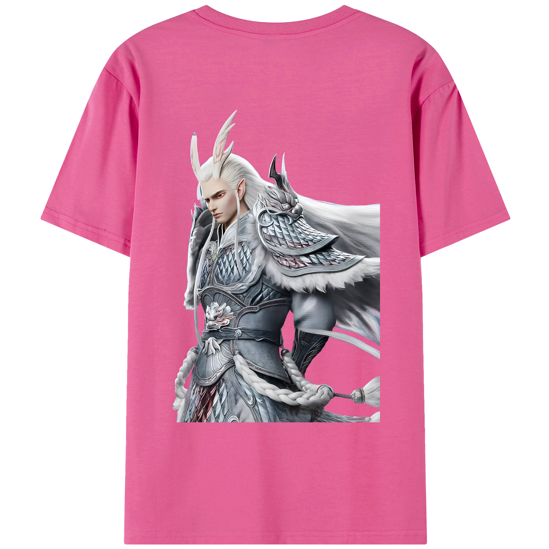 （画像用） Ne Zha 2 ナタ 魔童の大暴れ レディース半袖Tシャツ(バックプリント)