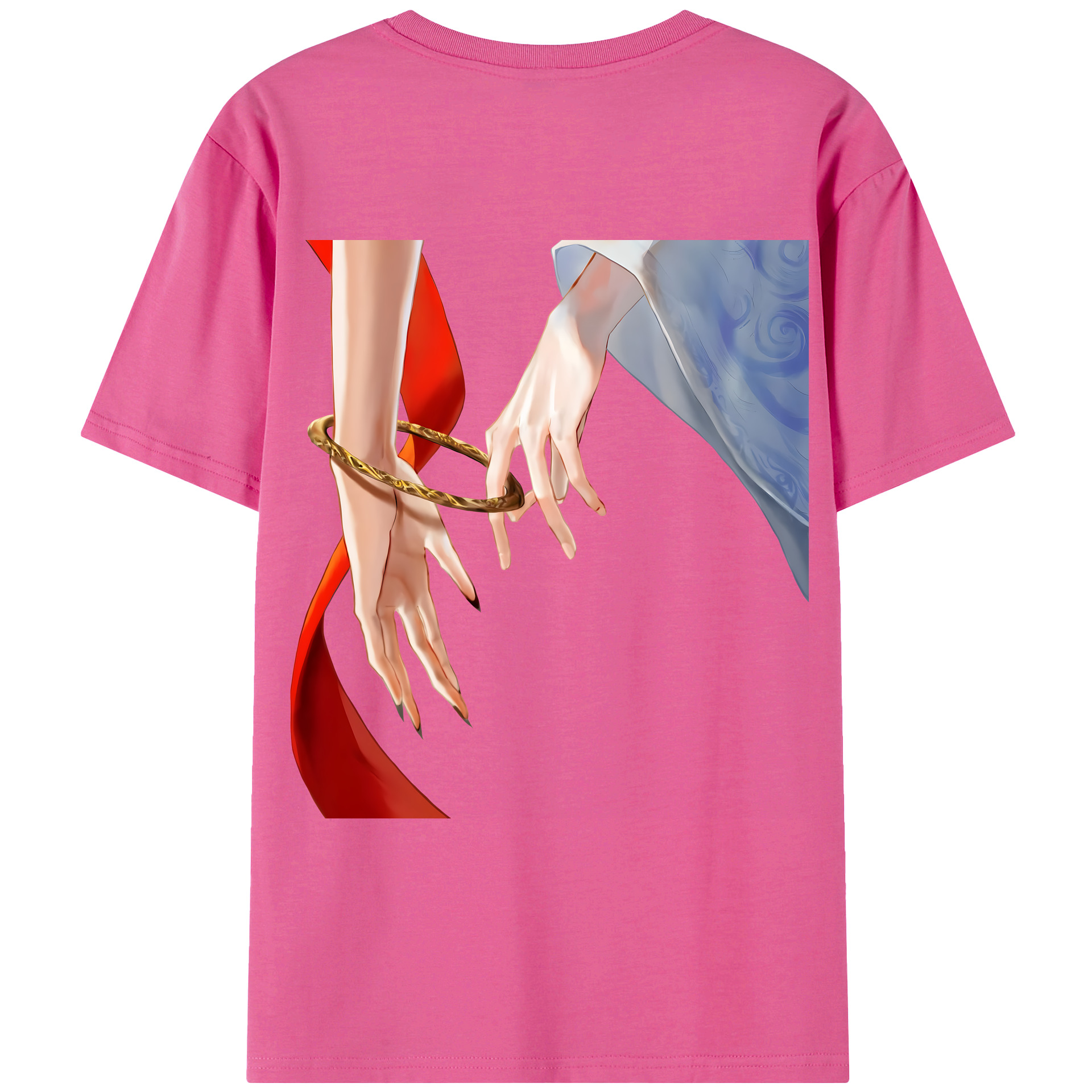 （画像用） Ne Zha 2 ナタ 魔童の大暴れ レディース半袖Tシャツ(バックプリント)