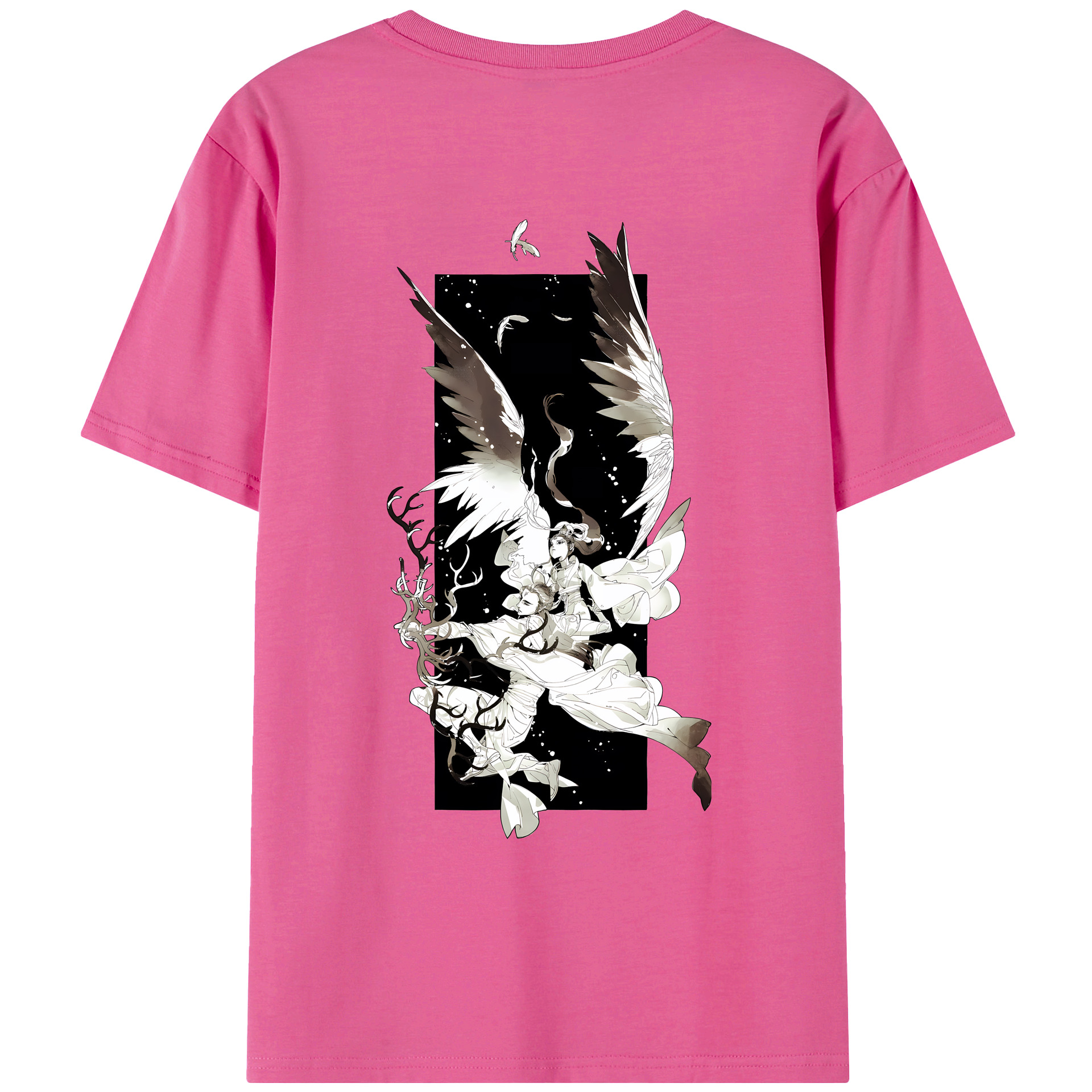 （画像用） Ne Zha 2 ナタ 魔童の大暴れ レディース半袖Tシャツ(バックプリント)