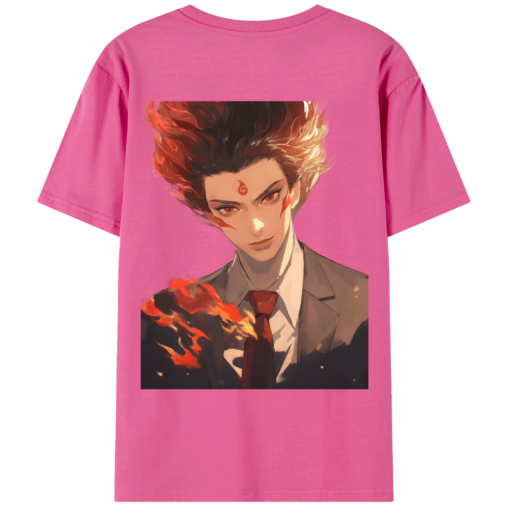 （画像用） Ne Zha 2 ナタ 魔童の大暴れ レディース半袖Tシャツ(バックプリント)