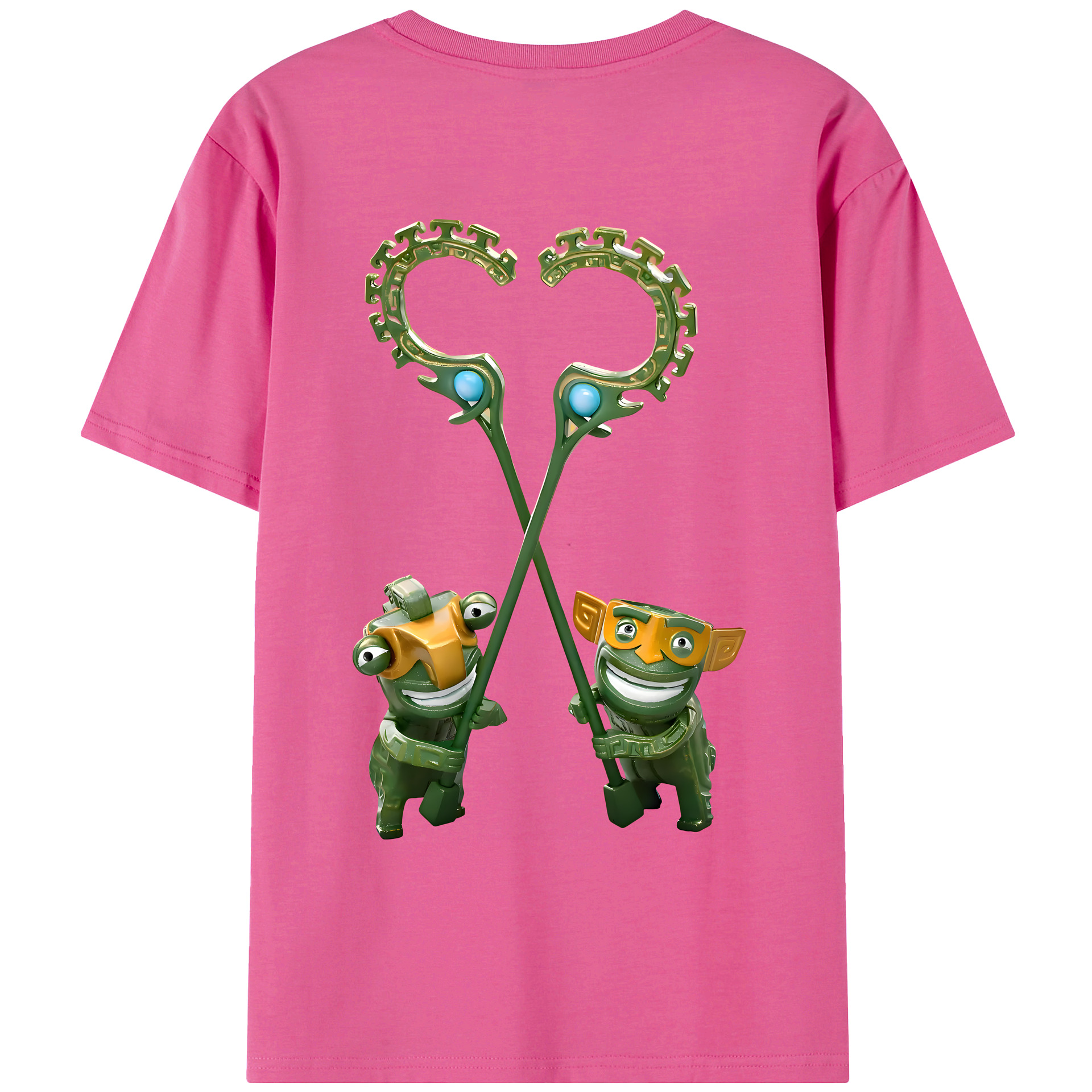 （画像用） Ne Zha 2 ナタ 魔童の大暴れ レディース半袖Tシャツ(バックプリント)