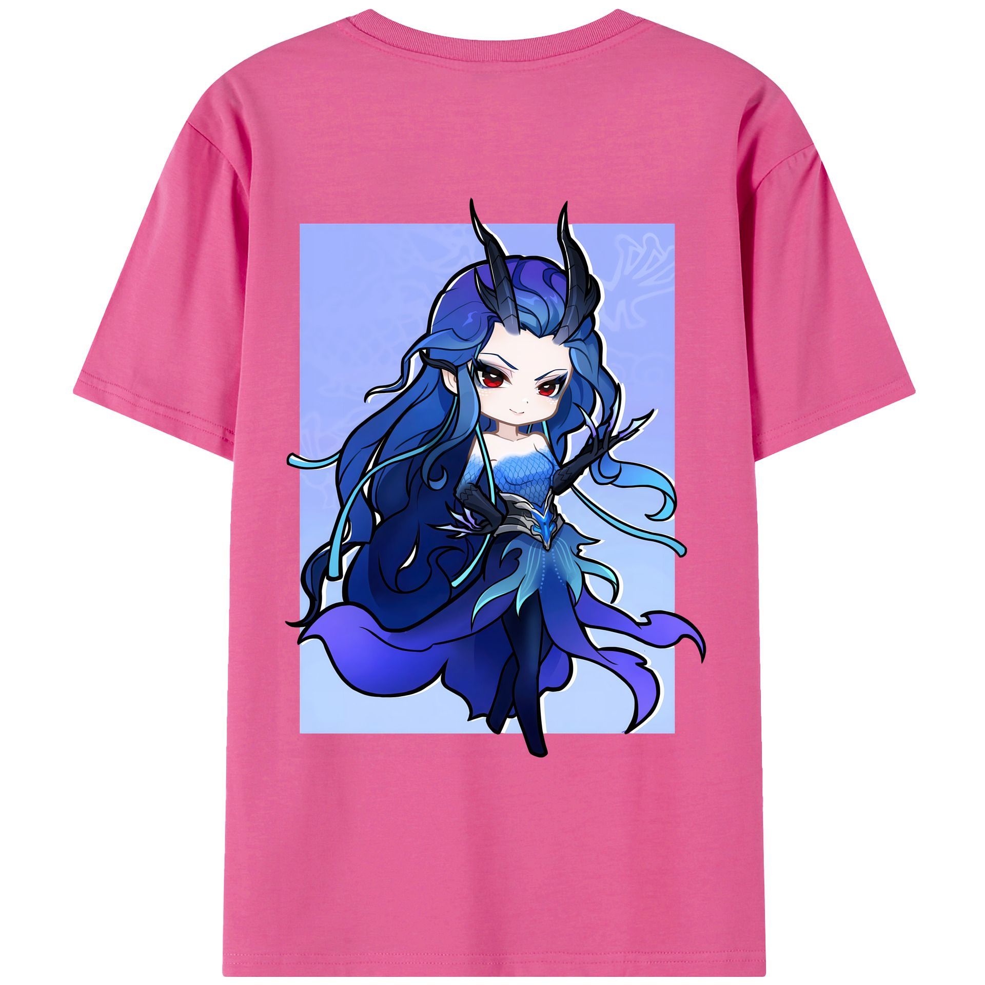 （画像用） Ne Zha 2 ナタ 魔童の大暴れ レディース半袖Tシャツ(バックプリント)