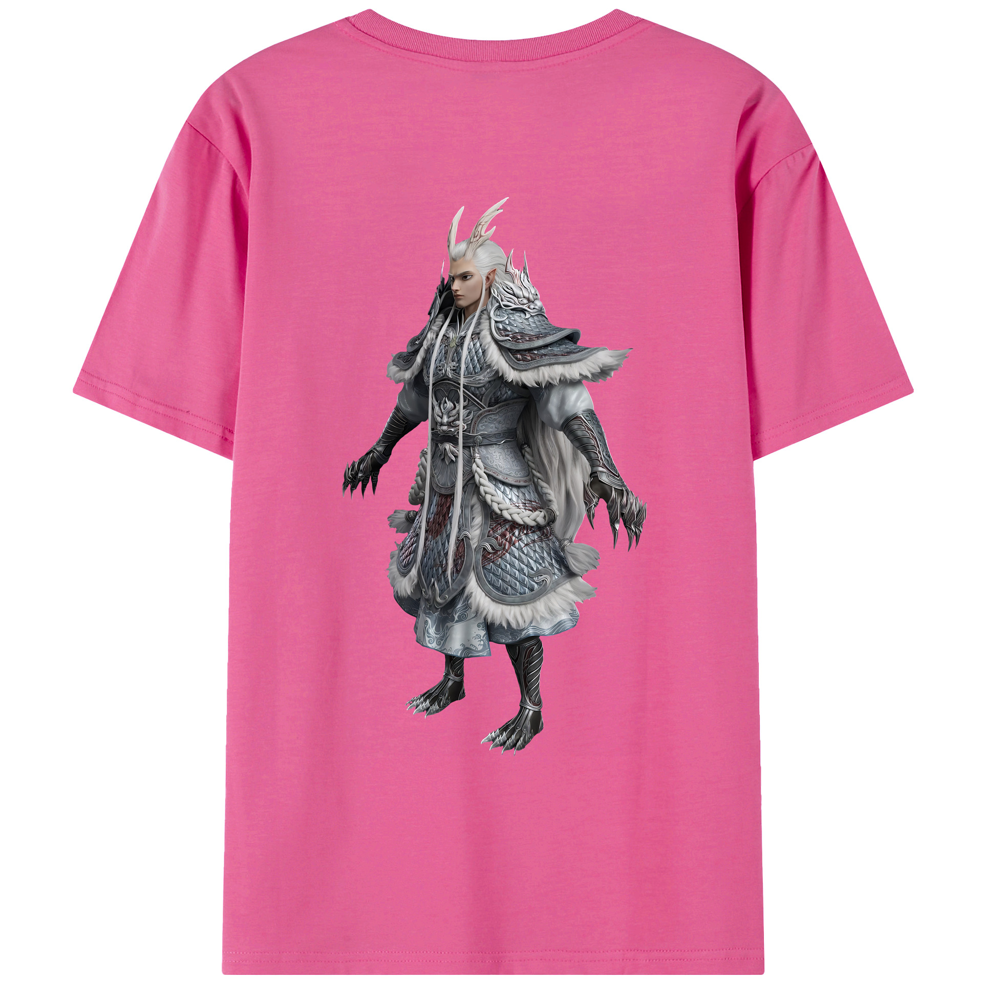 （画像用） Ne Zha 2 ナタ 魔童の大暴れ レディース半袖Tシャツ(バックプリント)